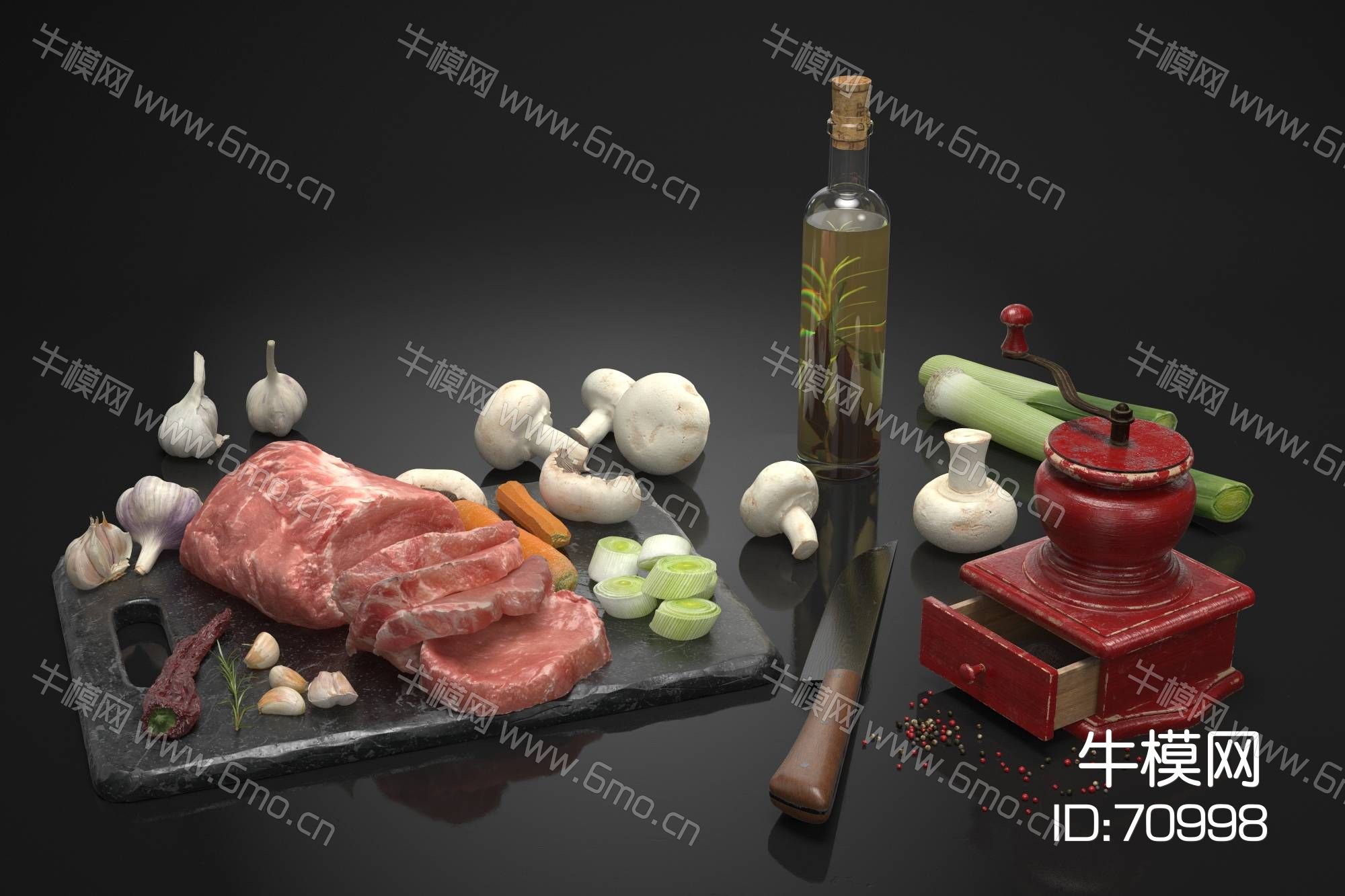 现代牛排肉类食物
