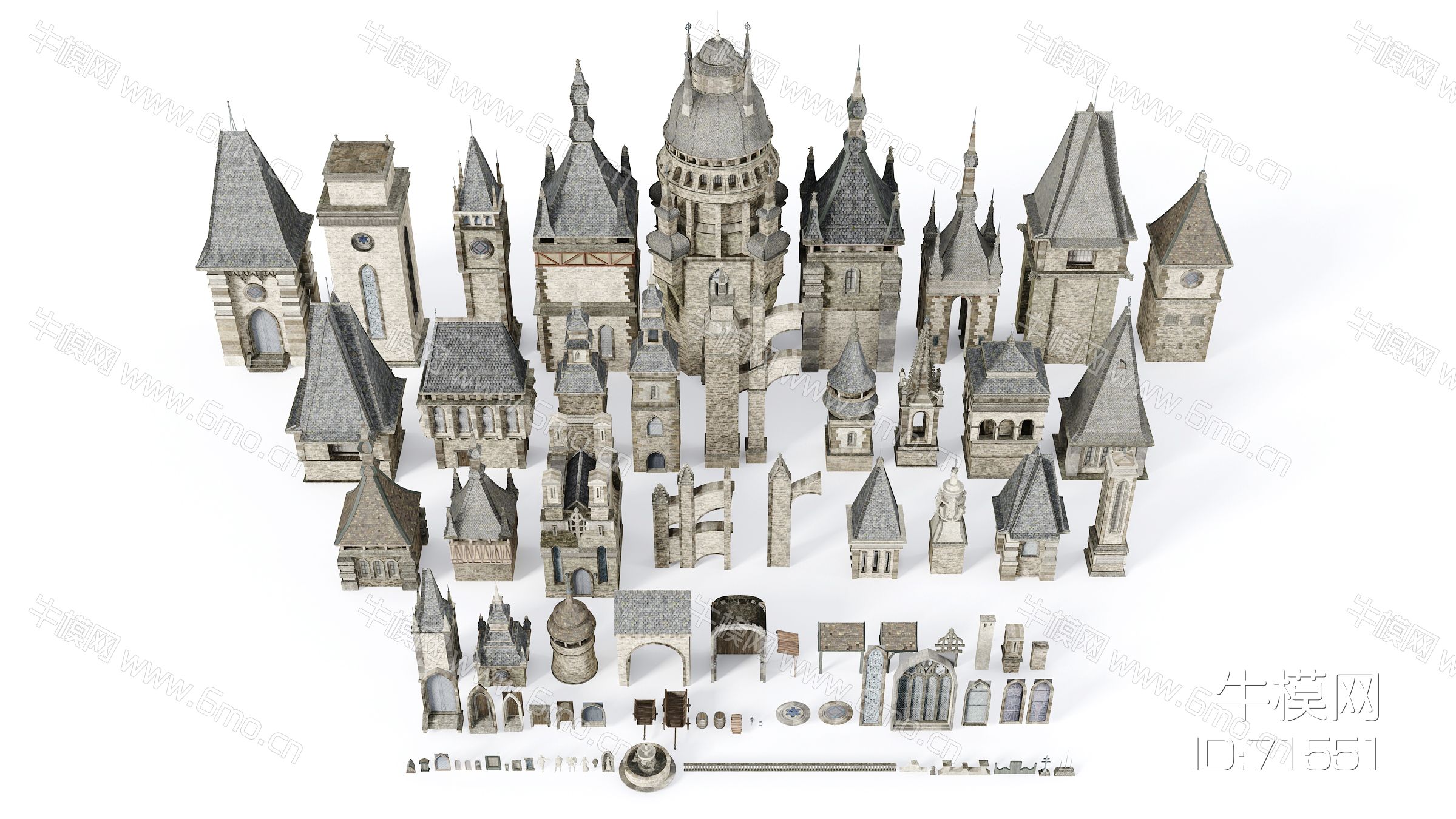 欧式古建筑配件，古城堡配件，欧式塔楼，古塔楼，中世纪古建筑，欧式城堡，欧式古建筑小品
