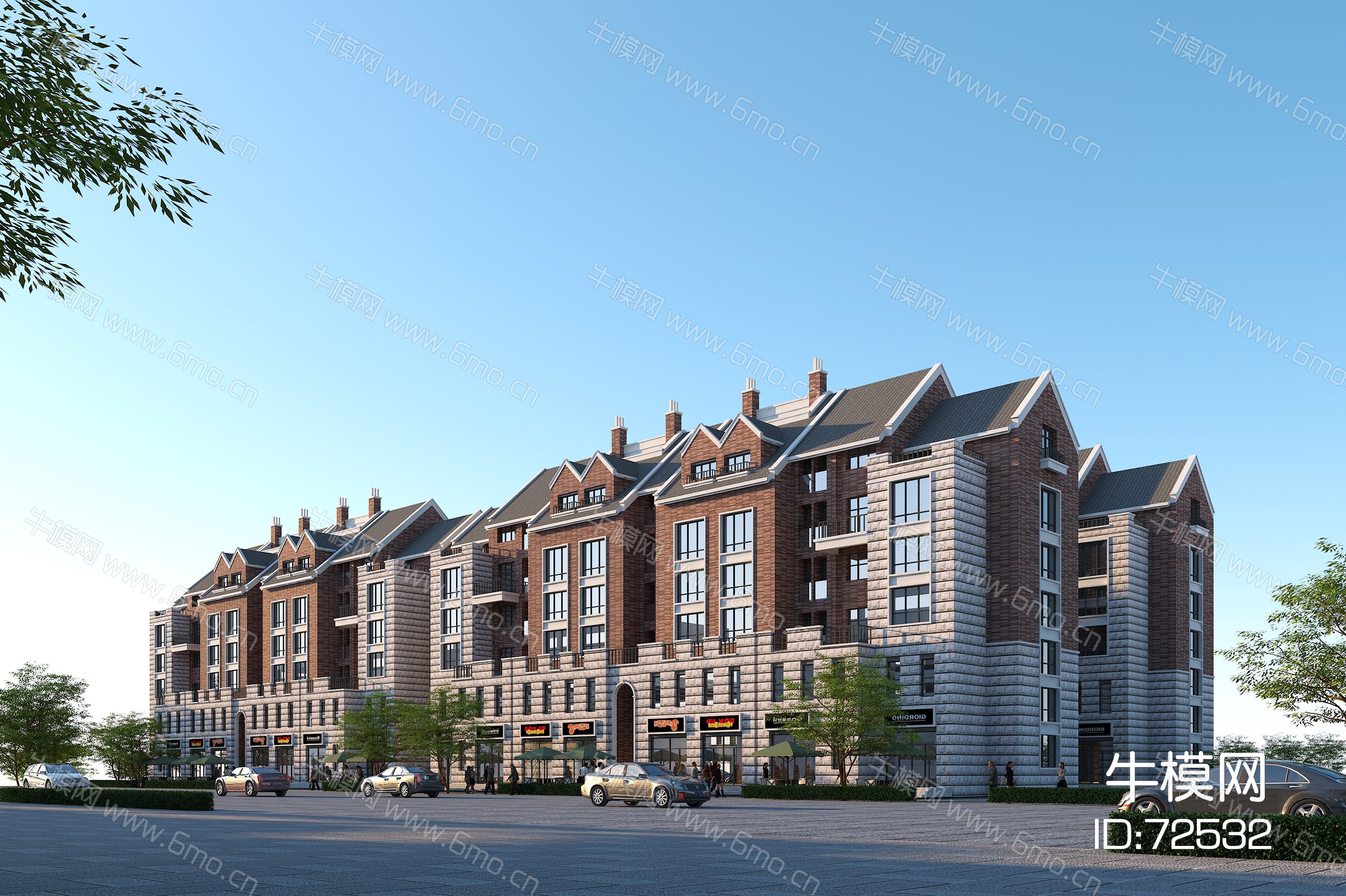 简欧连排商住楼