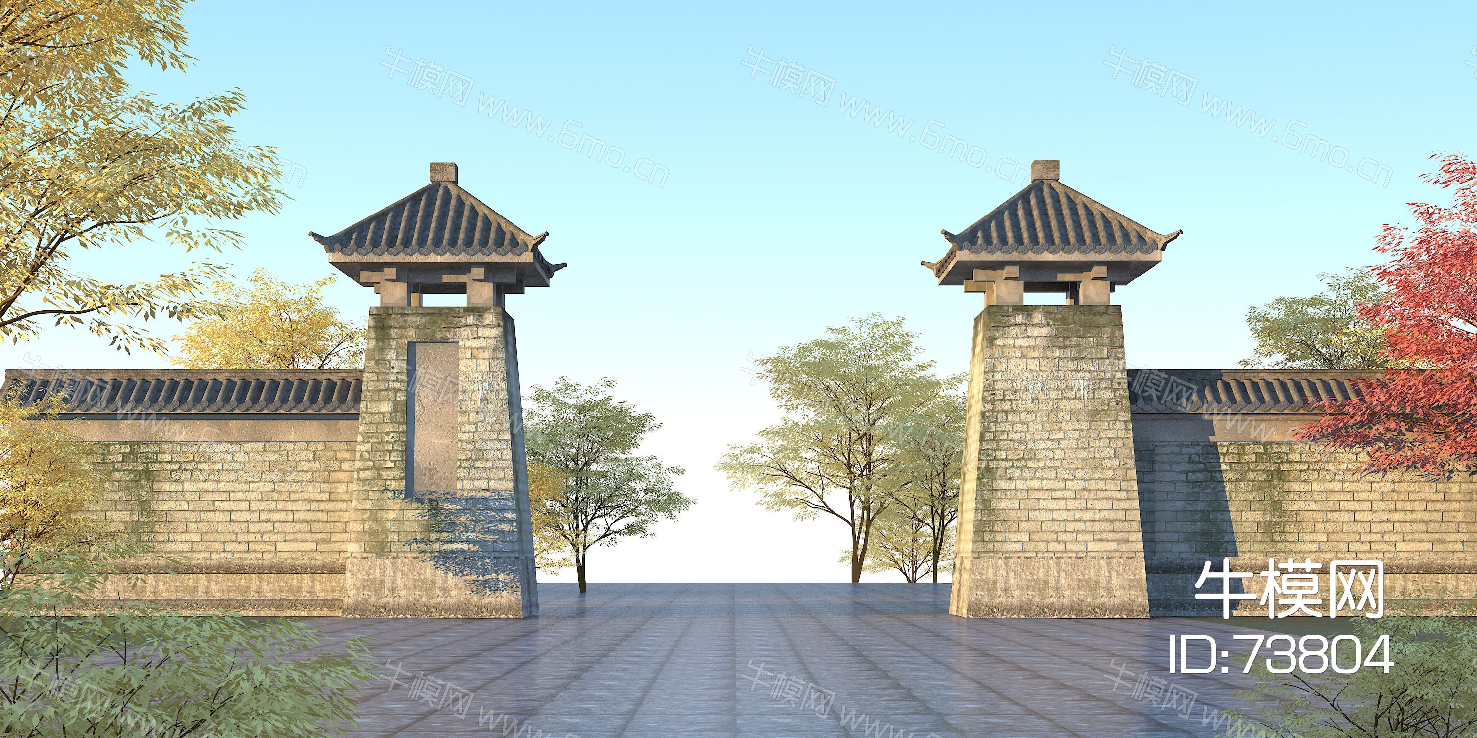 中式大门，古建大门