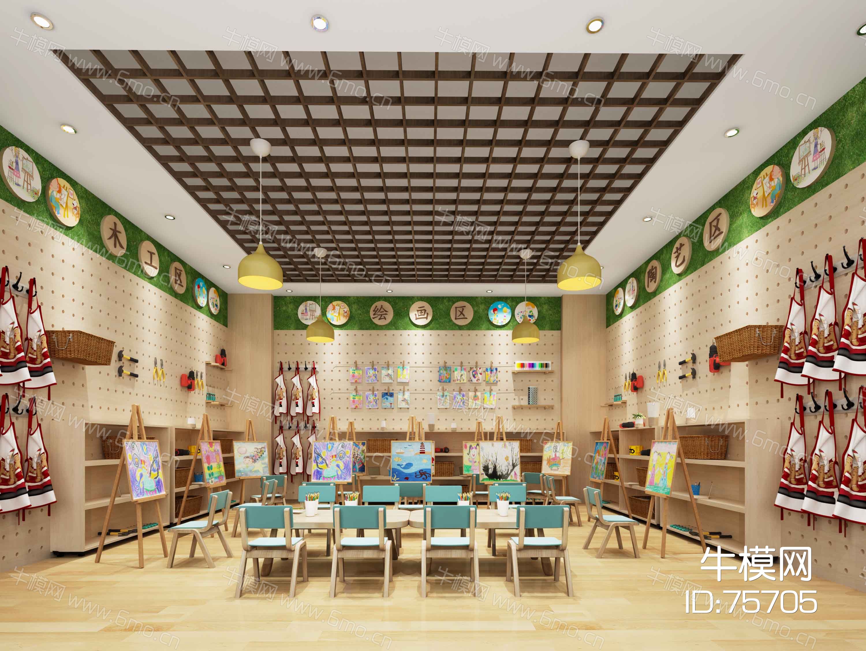 幼儿园3d模型下载