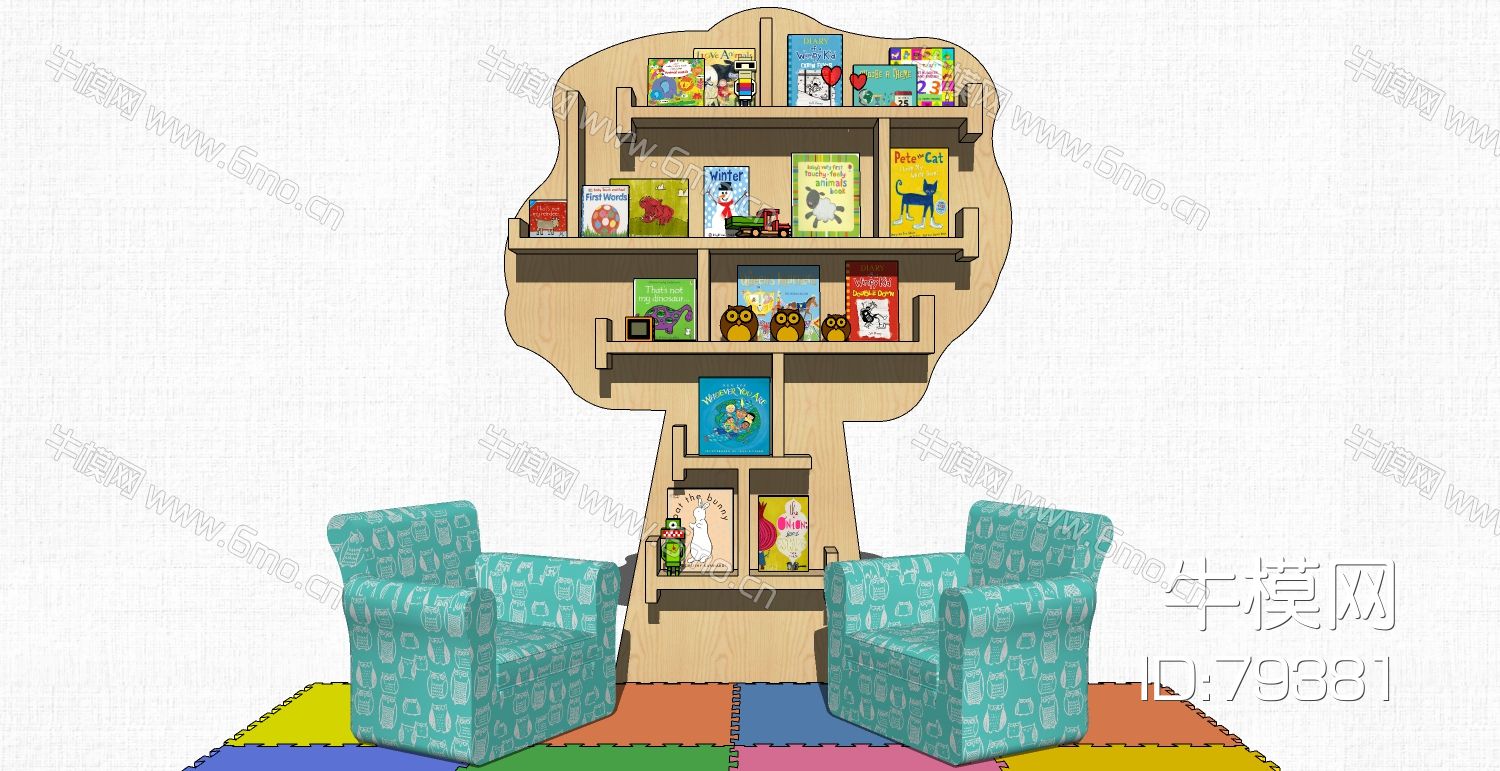 儿童幼儿园家具书柜玩具柜子
