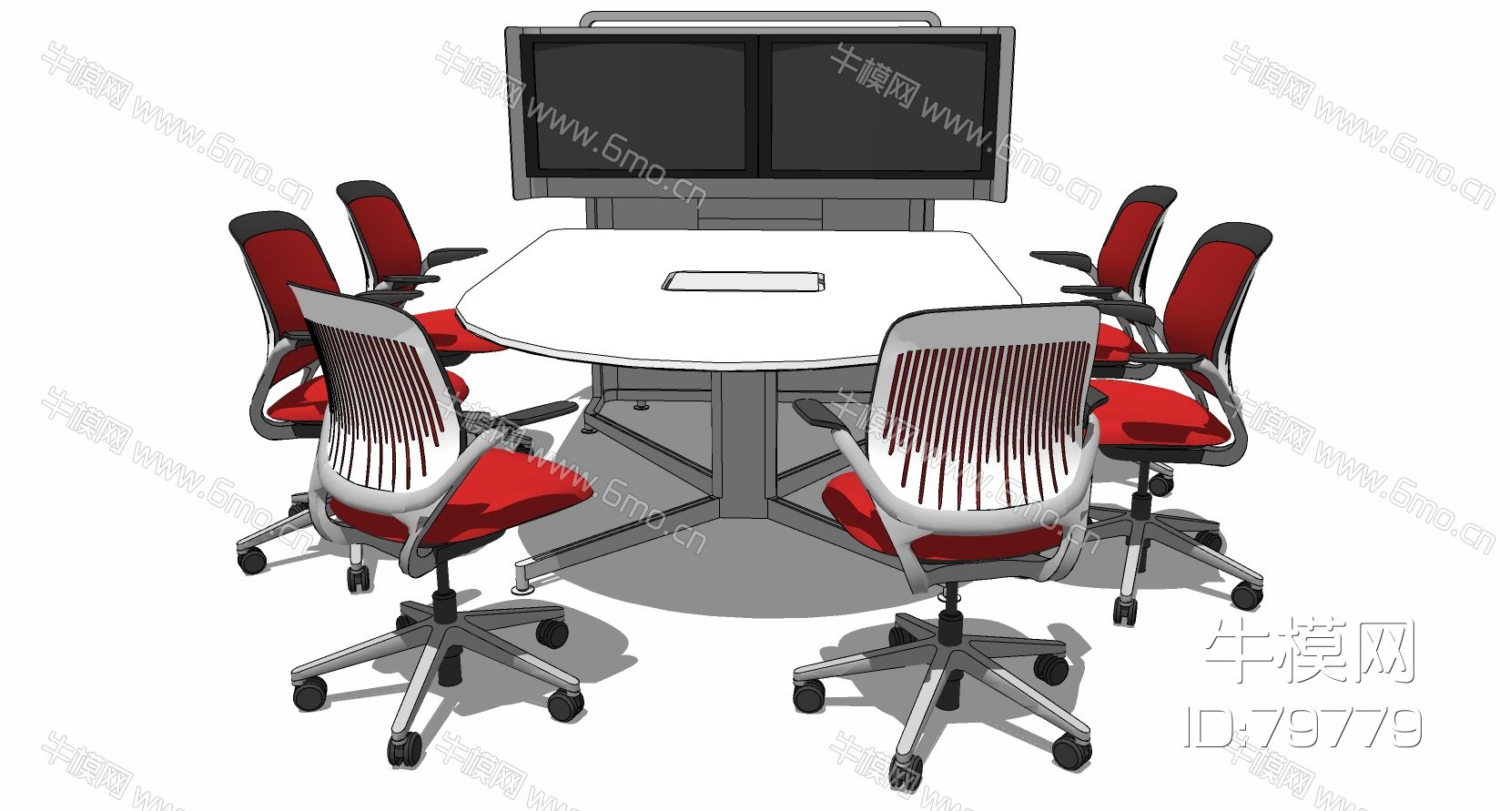 现代办公家具会议室桌椅子