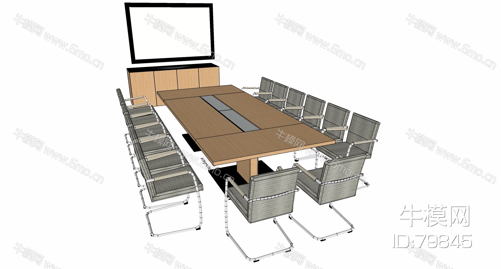 现代办公家具会议室桌椅子