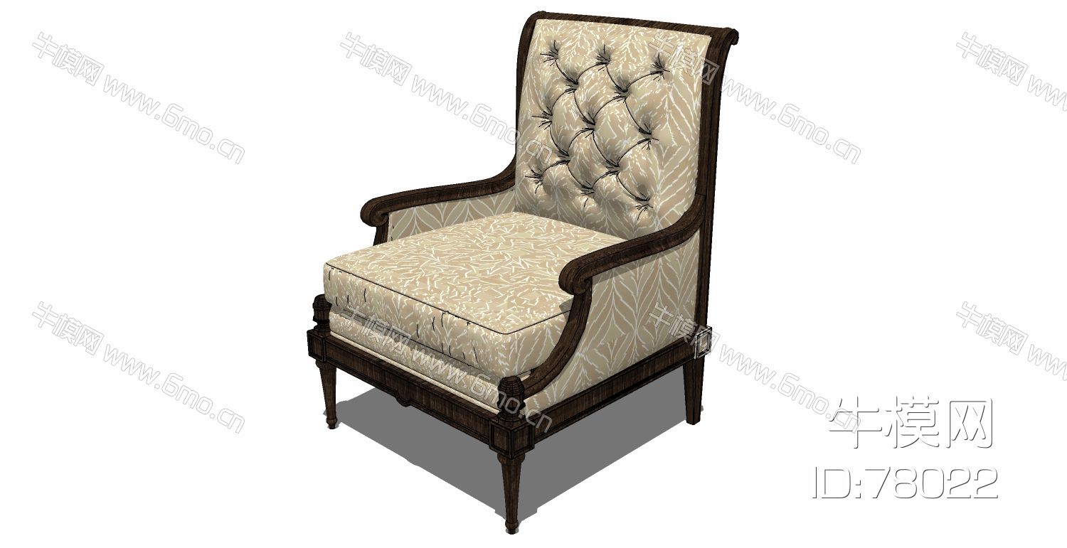 美式欧式古典休闲椅