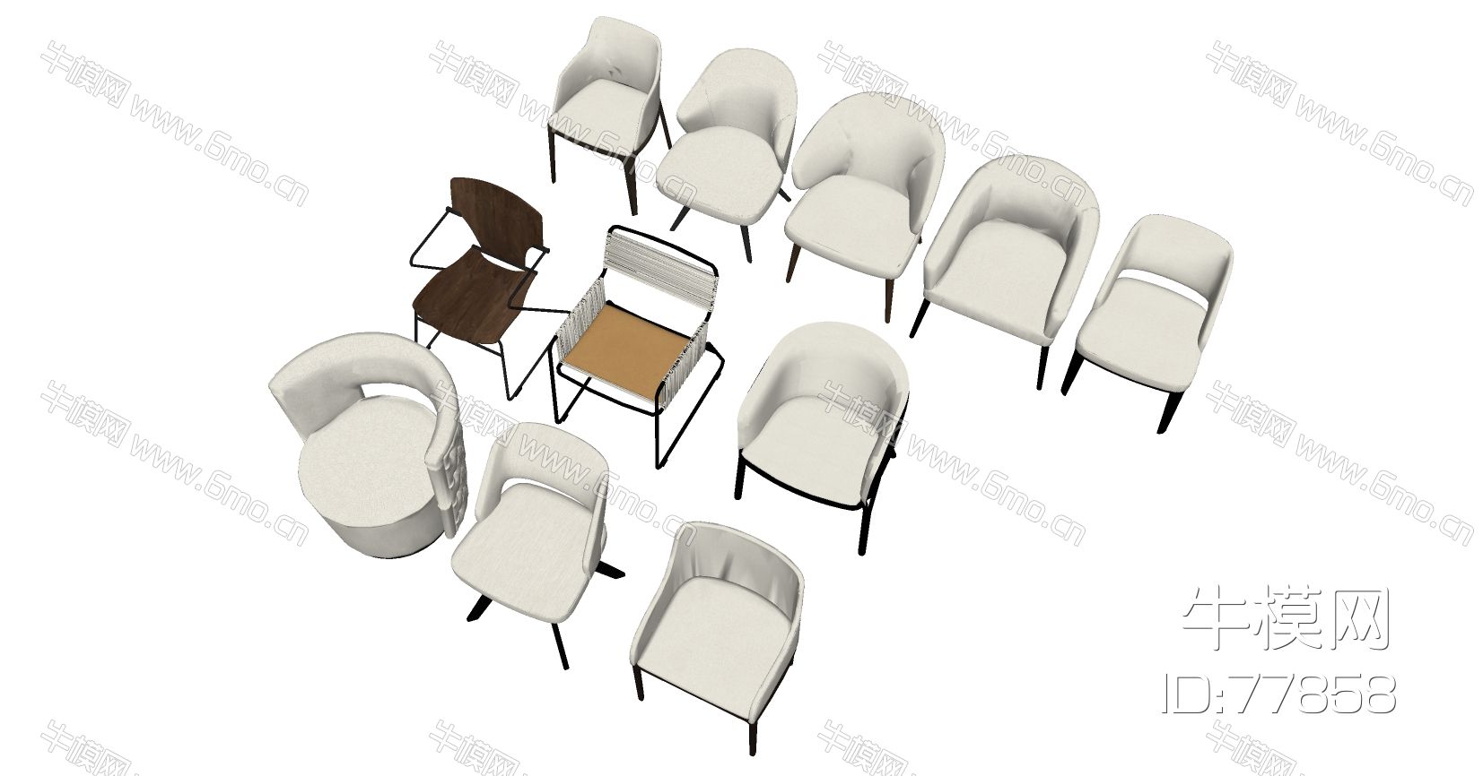 现代欧式法式简约布艺单人沙发椅
