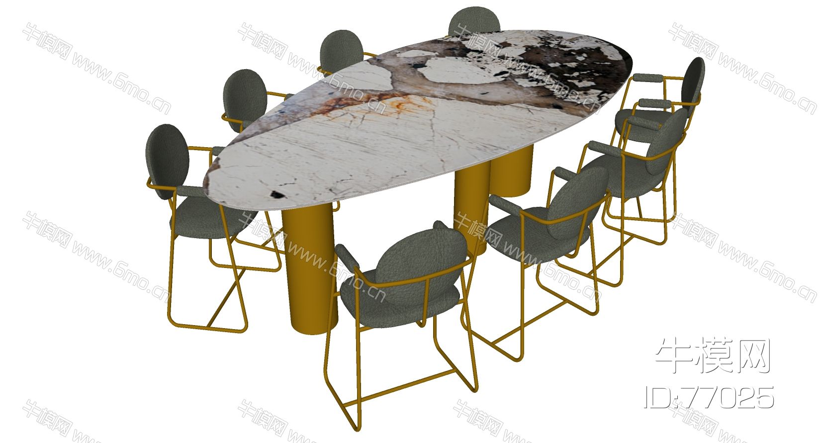 现代简约金属铁艺单人椅子大理石金属桌子