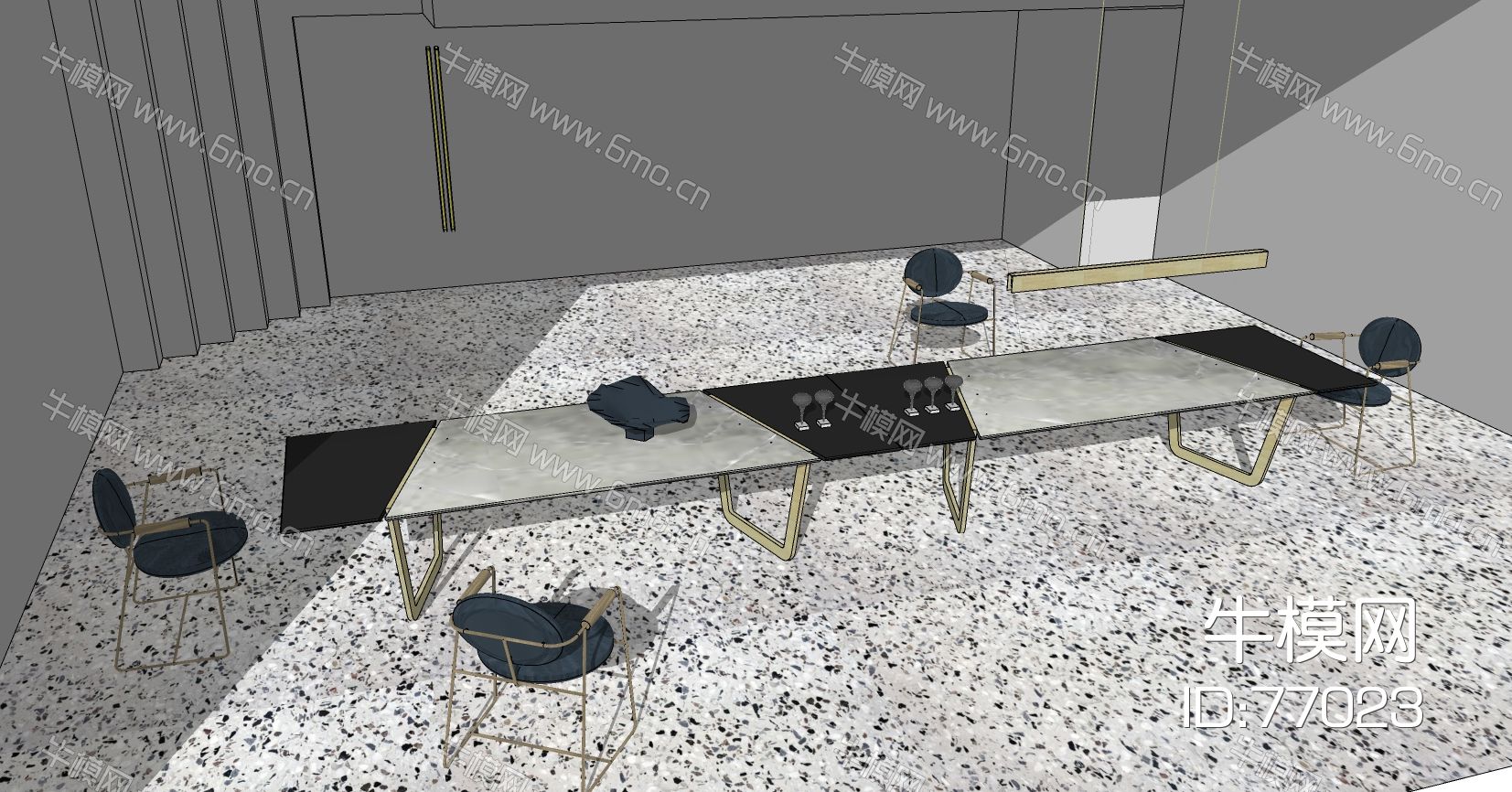 现代北欧简约单人金属沙发椅子茶几桌子办公桌椅
