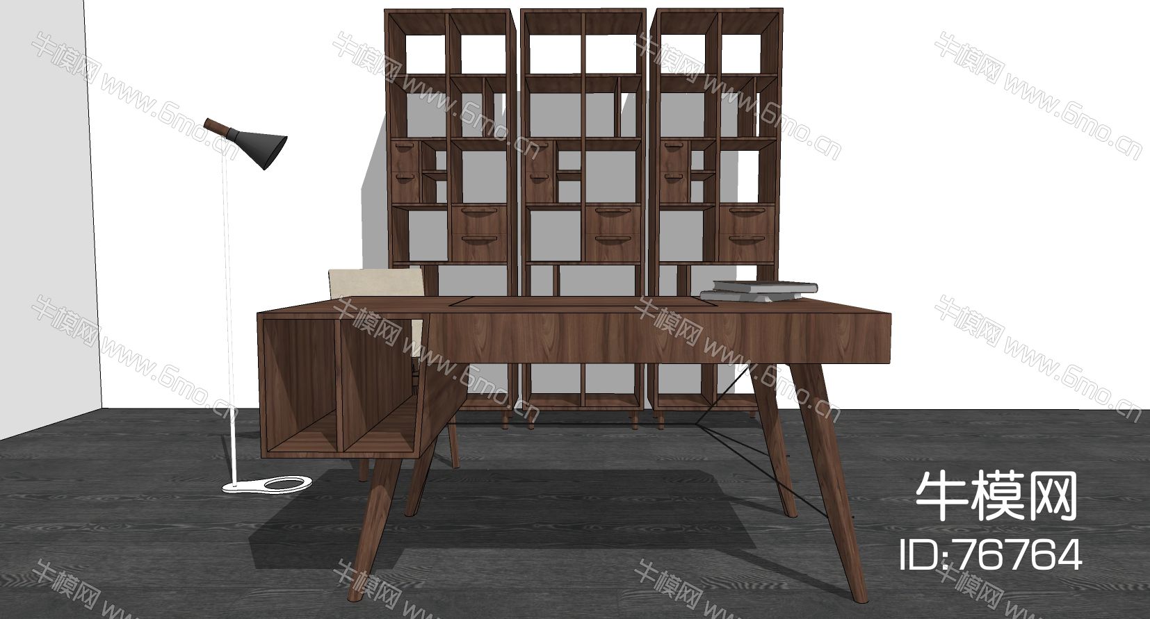 艾千家具新中式书桌椅