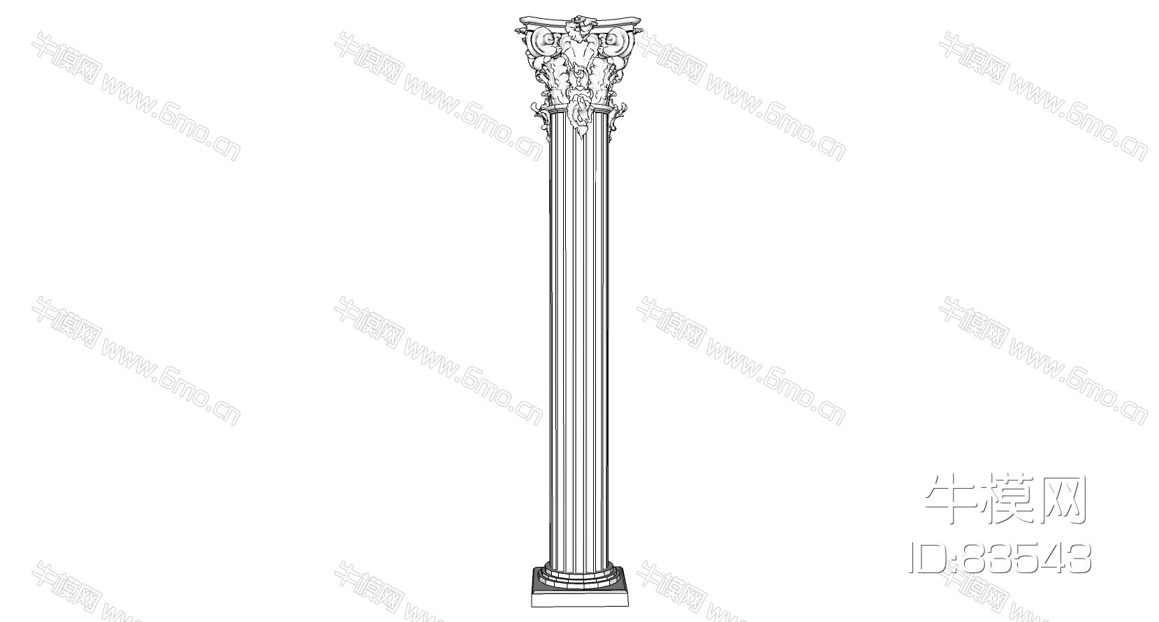欧式法式罗马柱柱头柱子