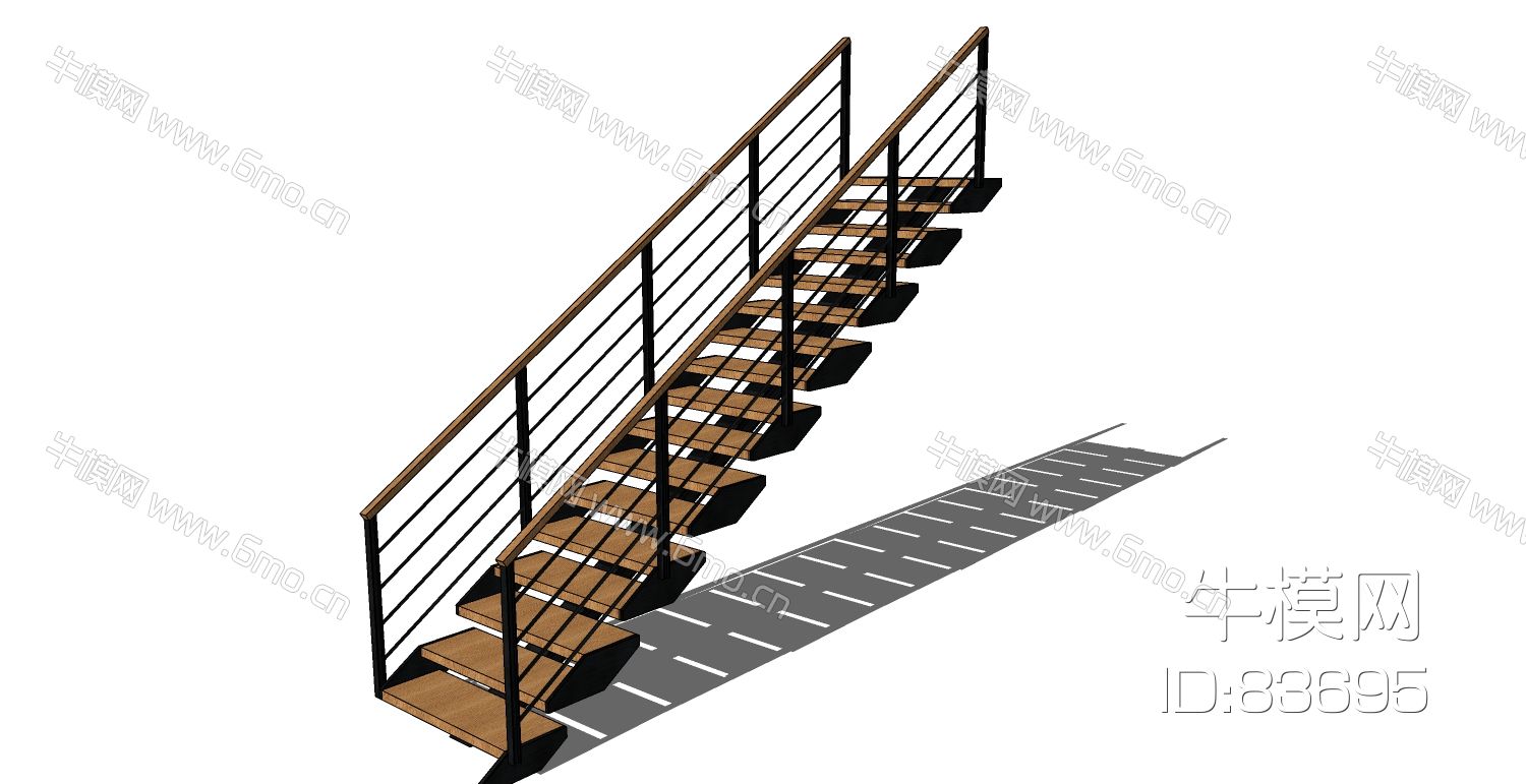 现代钢架楼梯踏步