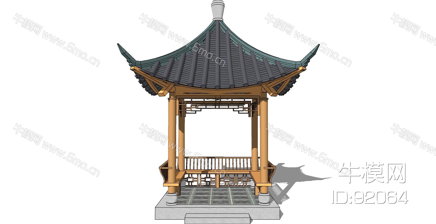 中式韩式日式古建凉亭
