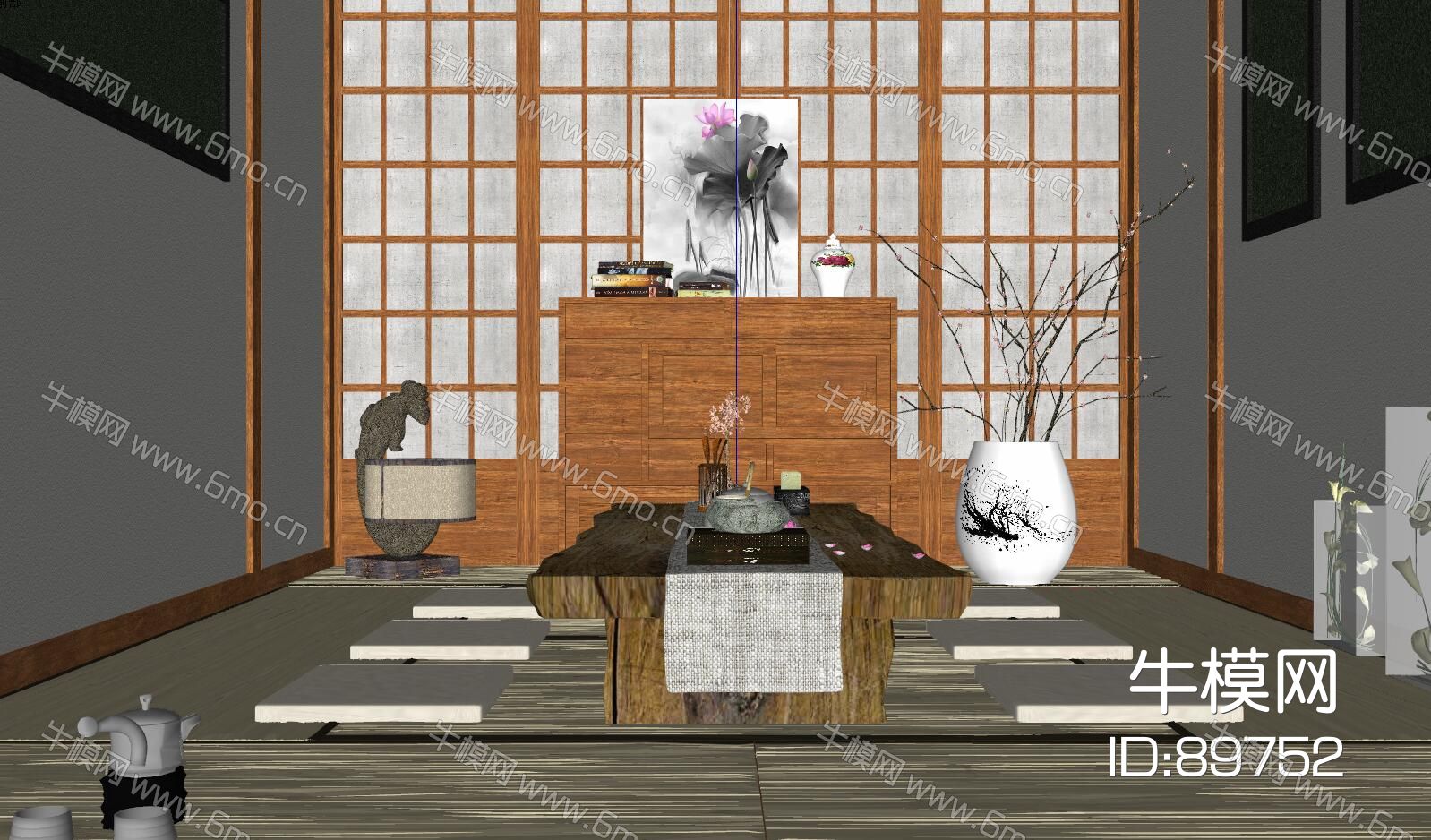 日式中式泰式新中式榻榻米茶室