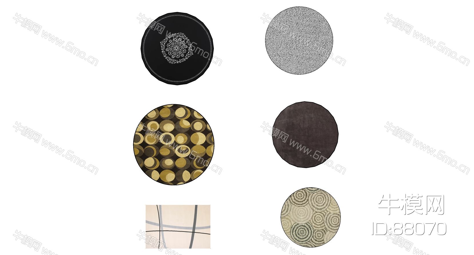家纺现代欧式圆形地毯