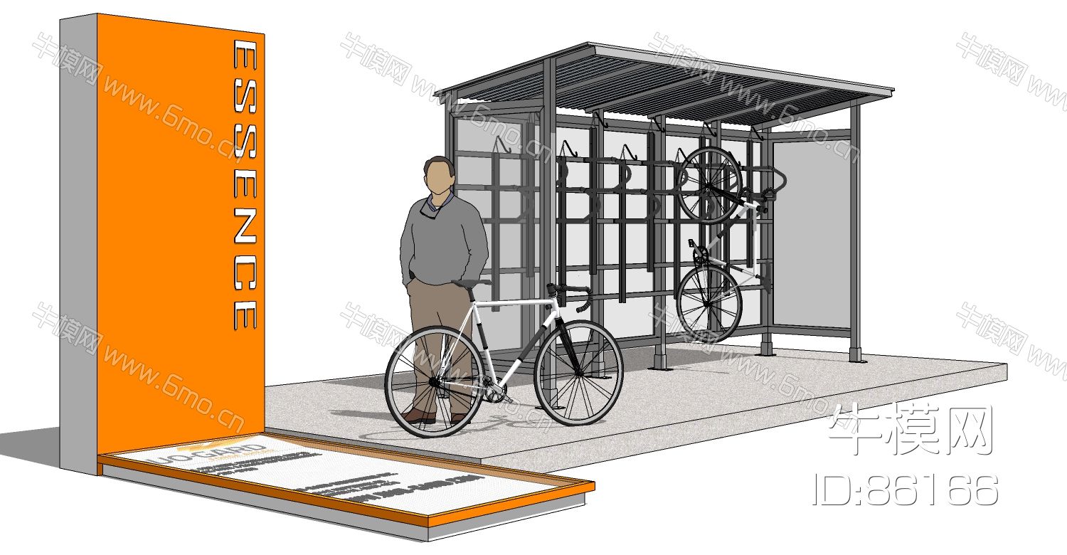 自行车山地车车架车棚构件