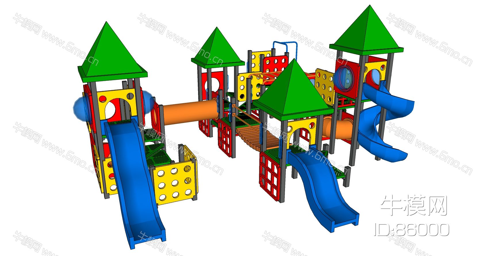 现代儿童游乐园游乐设施儿童滑梯