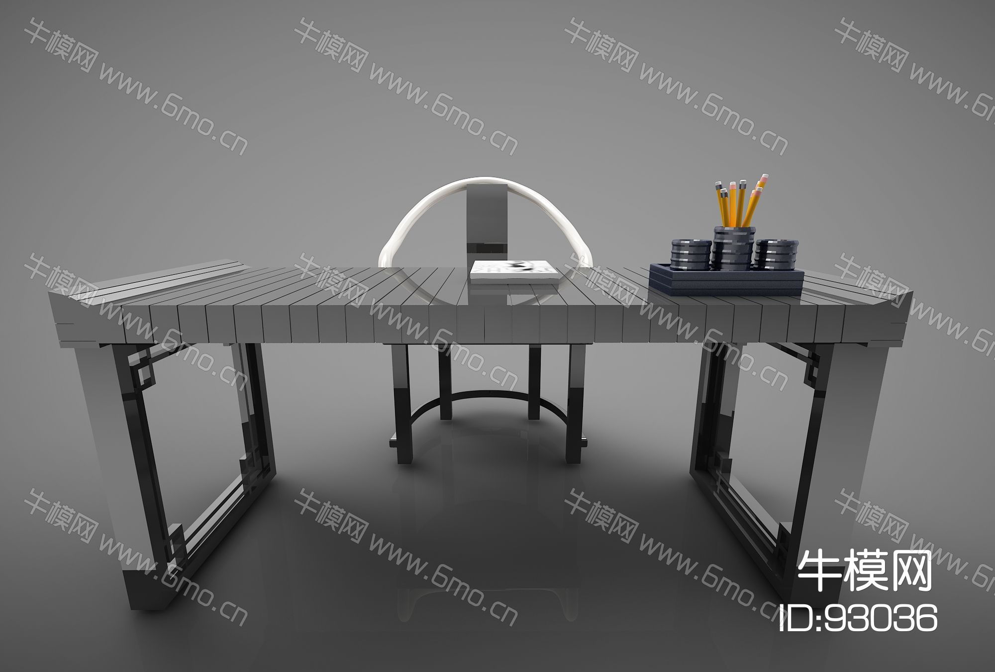 新中式风格书桌