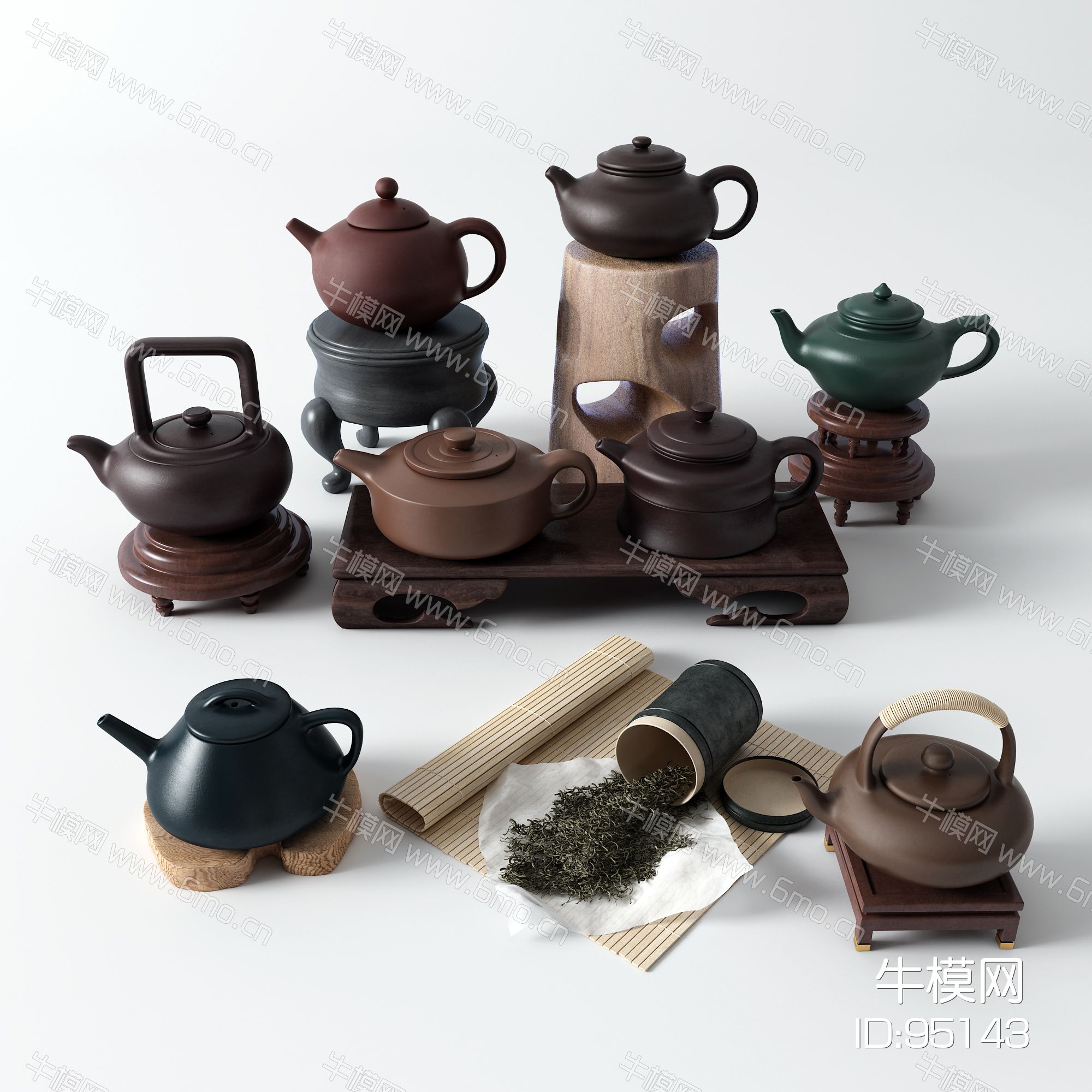 中式茶具 茶壶 茶叶