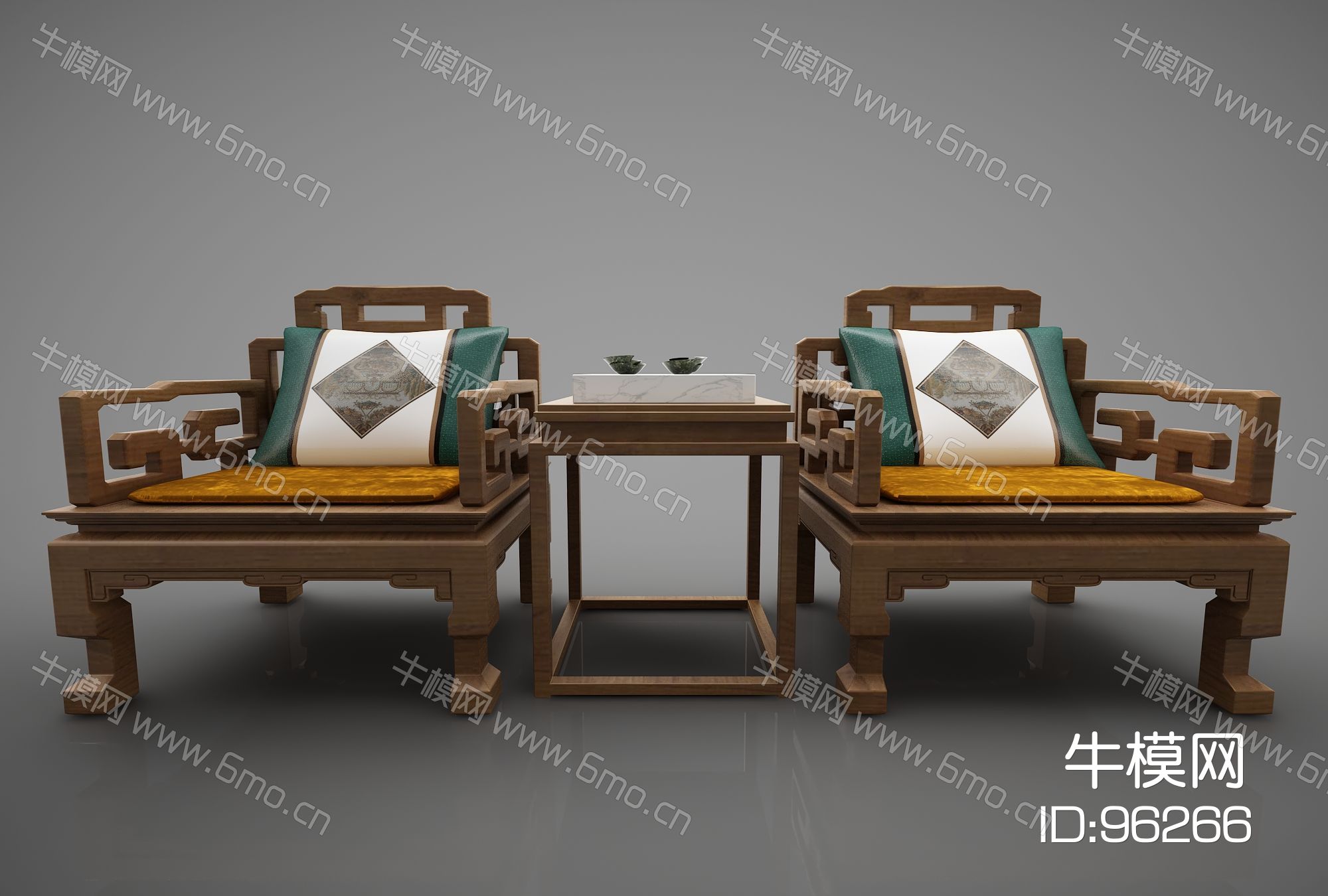 新中式风格单人沙发00001119(2016)