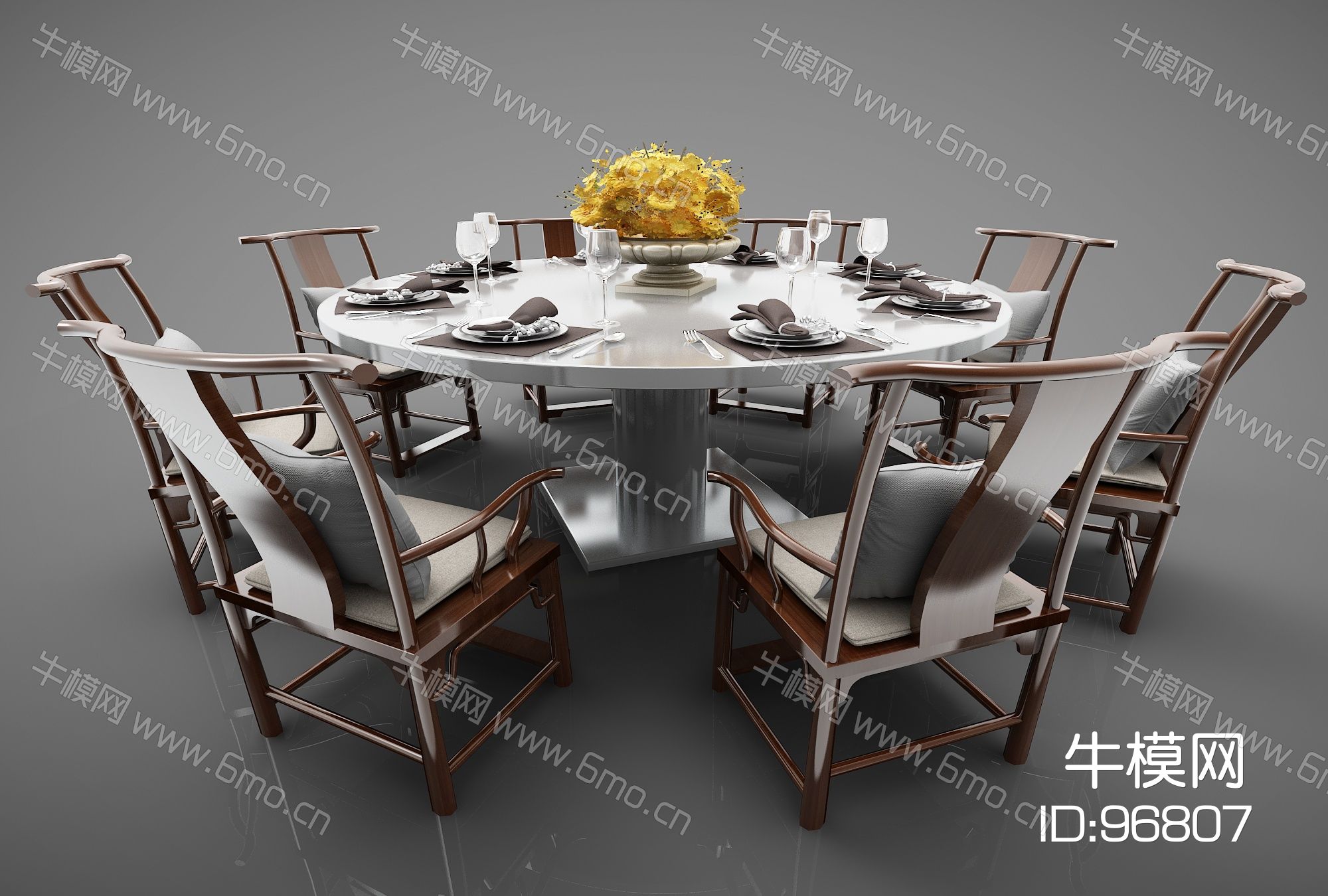 新中式风格餐桌435(2016)
