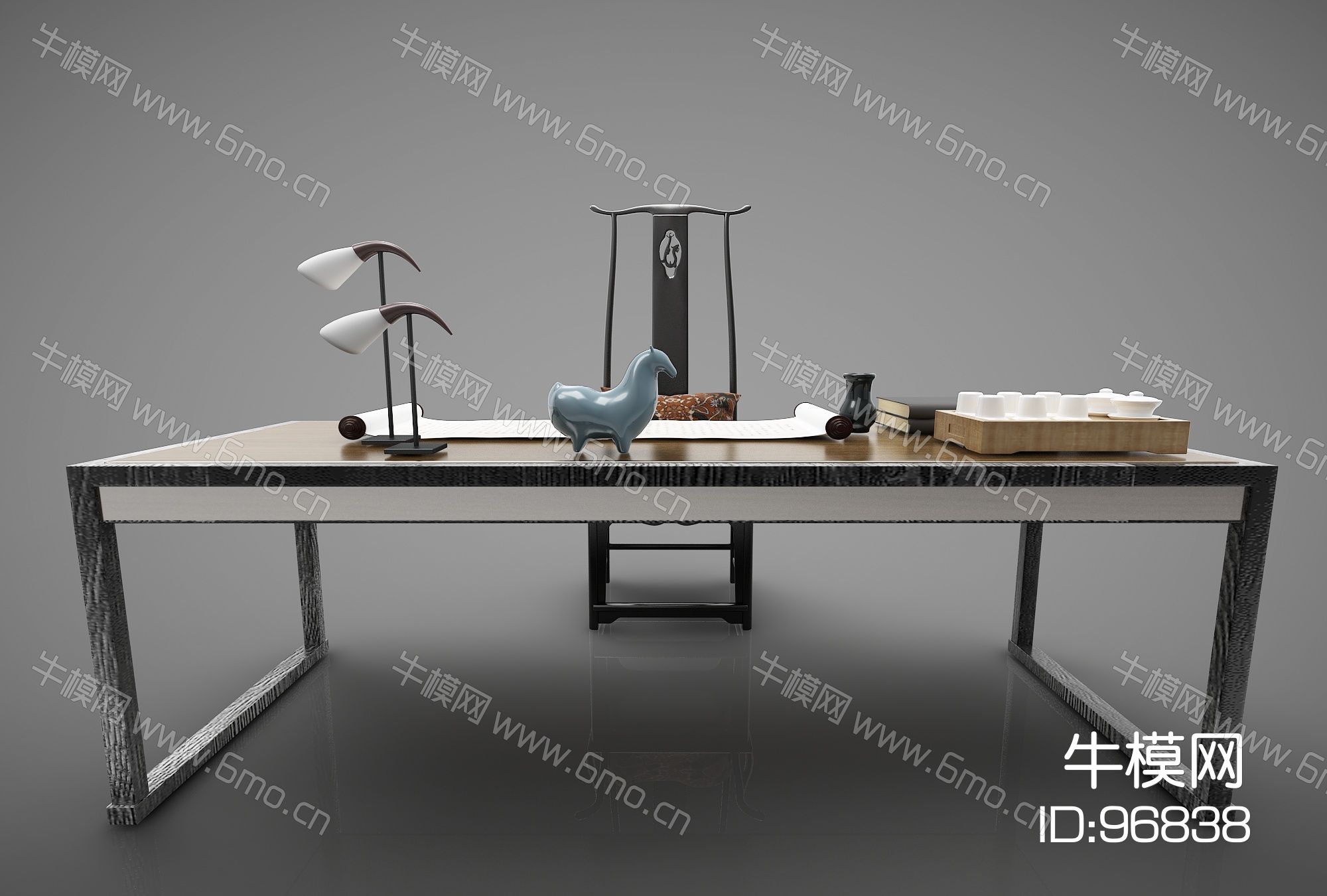 新中式风格书桌425(2016)