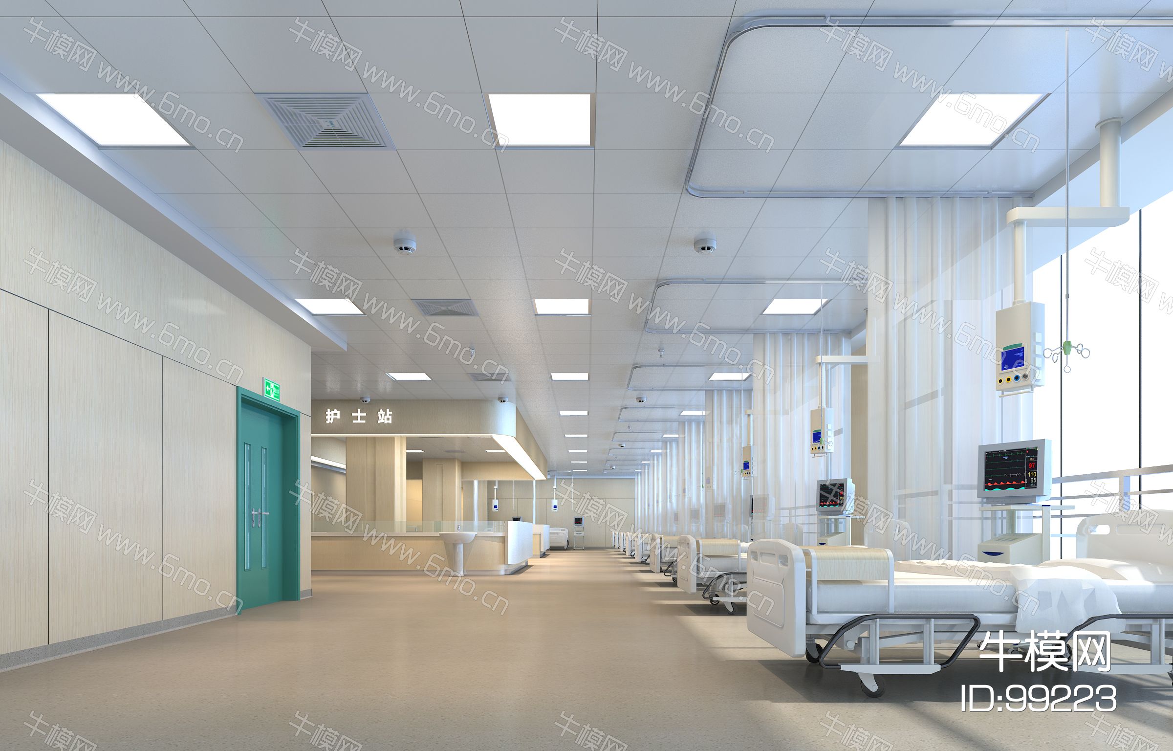 医院三层ICU病房