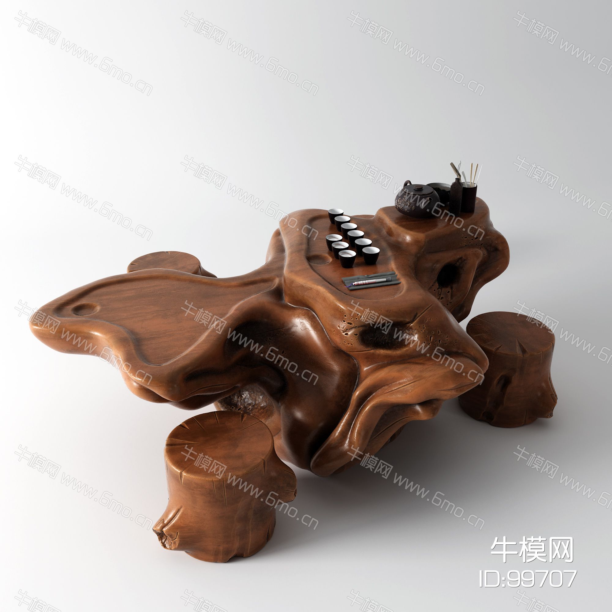 新中式根雕茶海 茶桌