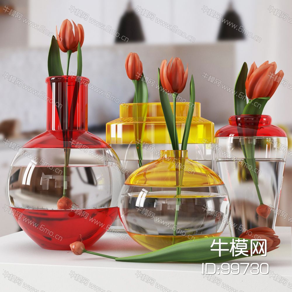 现代玻璃装饰花瓶