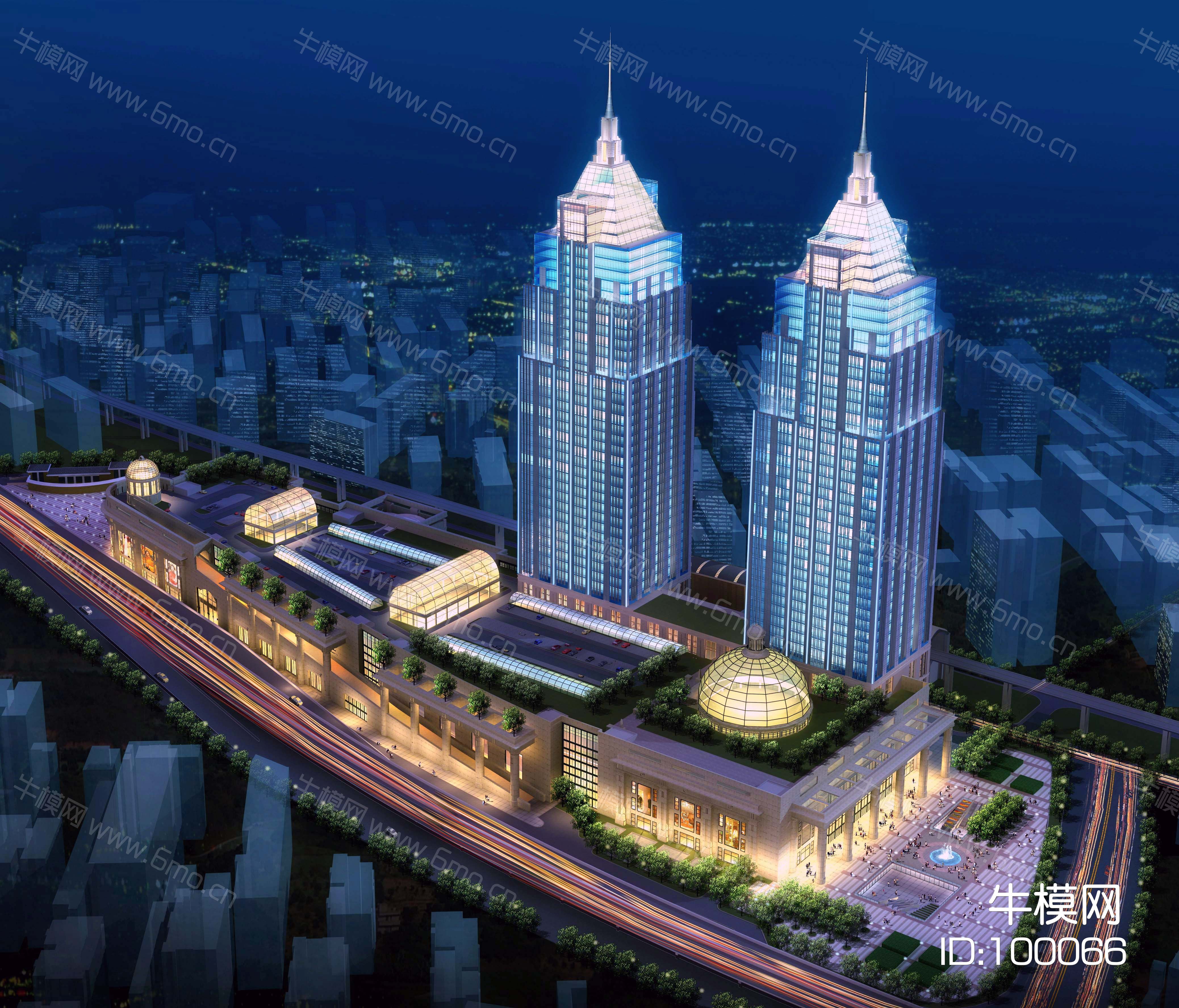上海月星环球港建筑模型ChapmanTaylor