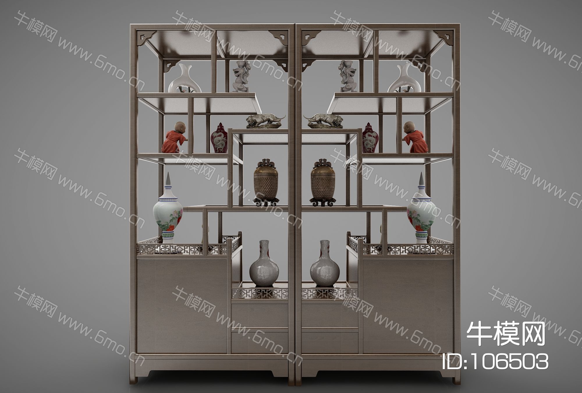 新中式风格装饰柜