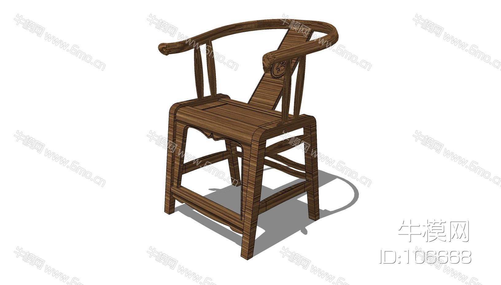 中式单椅 家装工装家具
