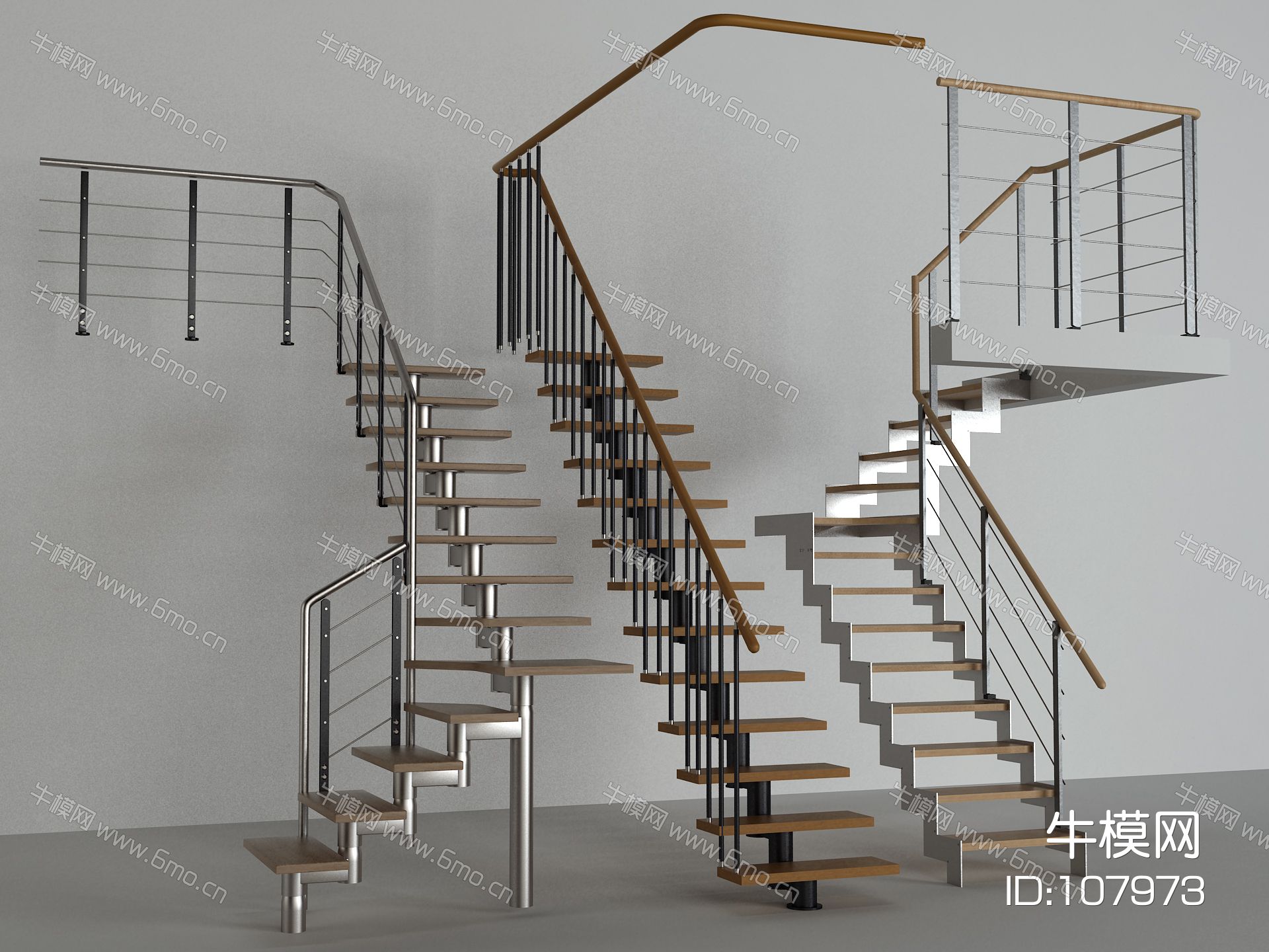 现代栏杆 楼梯