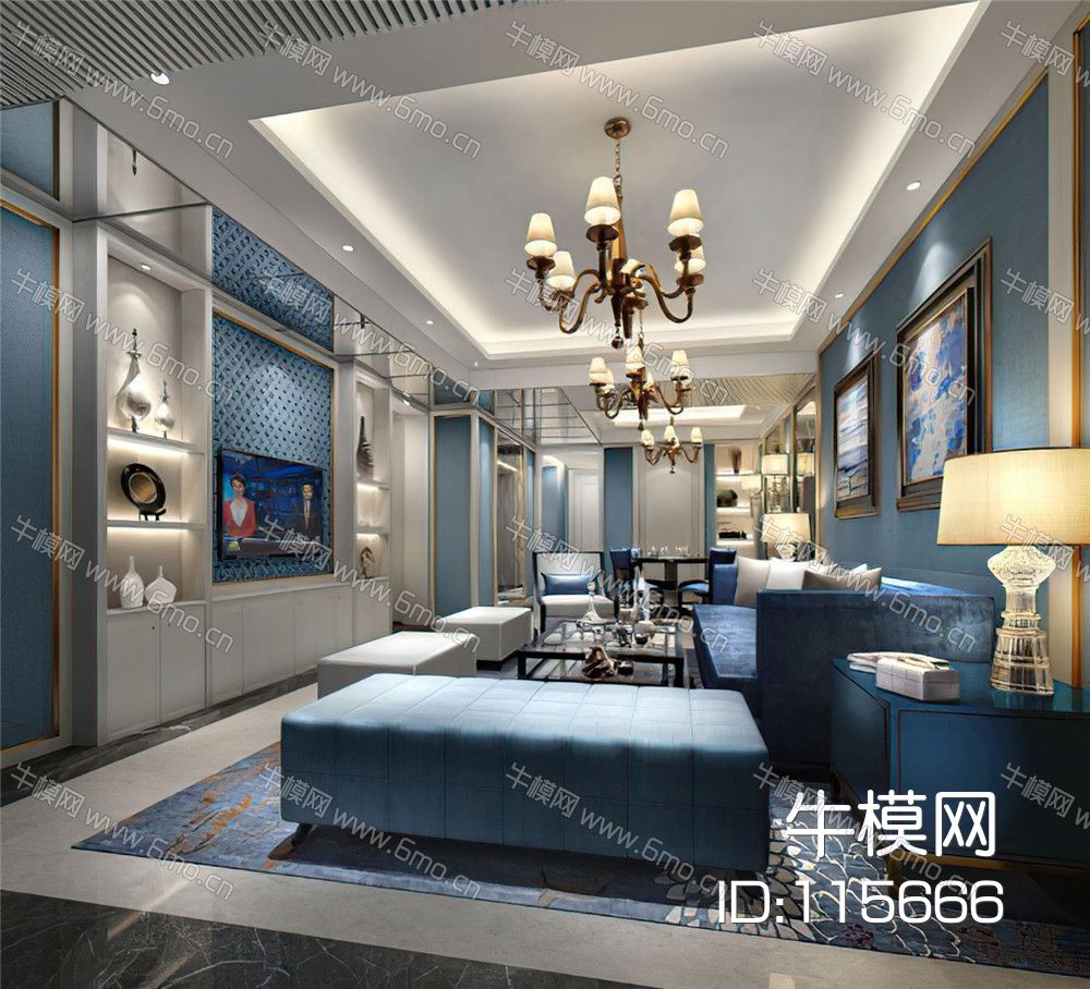 现代样板房客厅