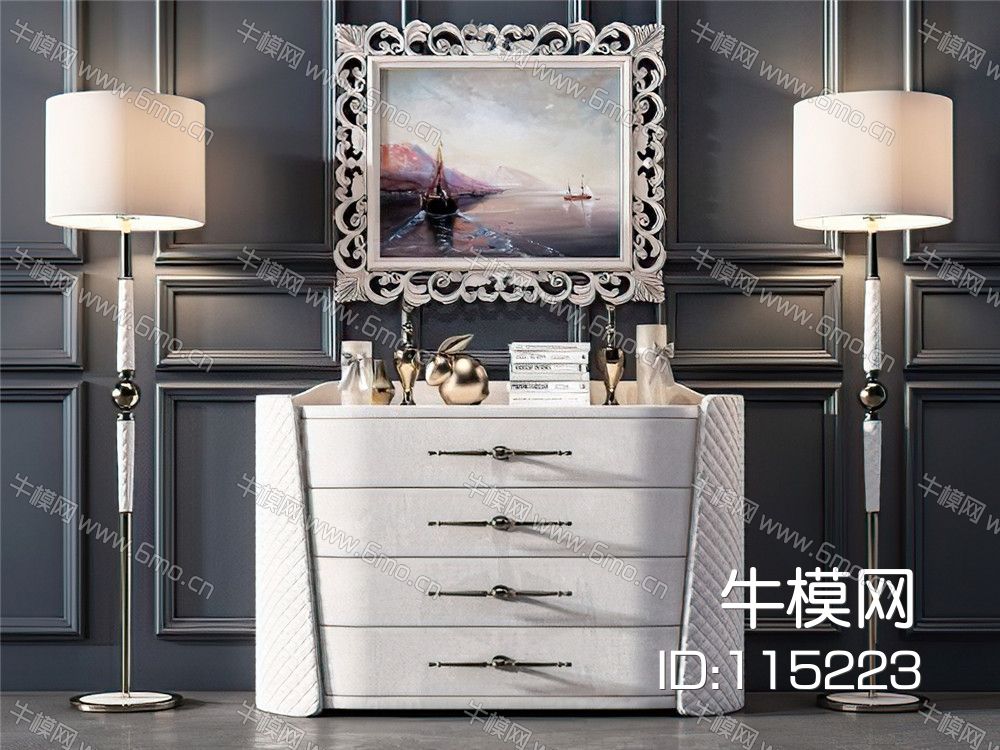 欧式古典边柜玄关柜