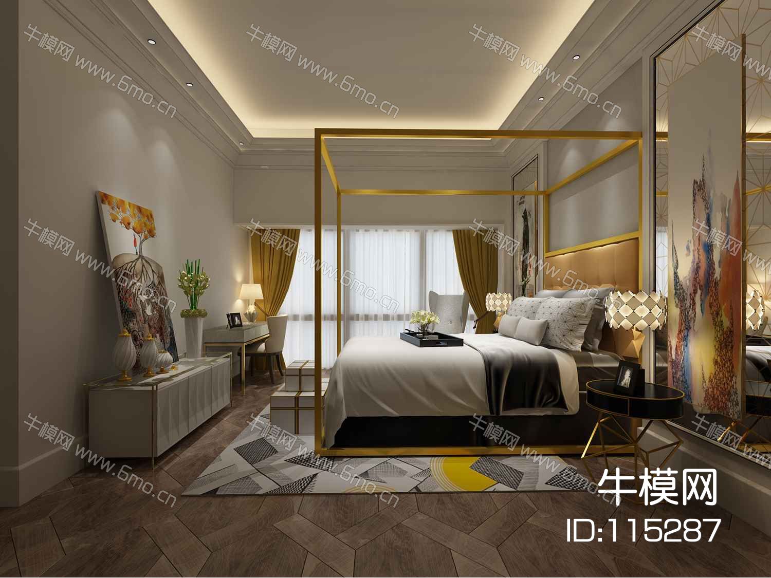 简约现代卧室