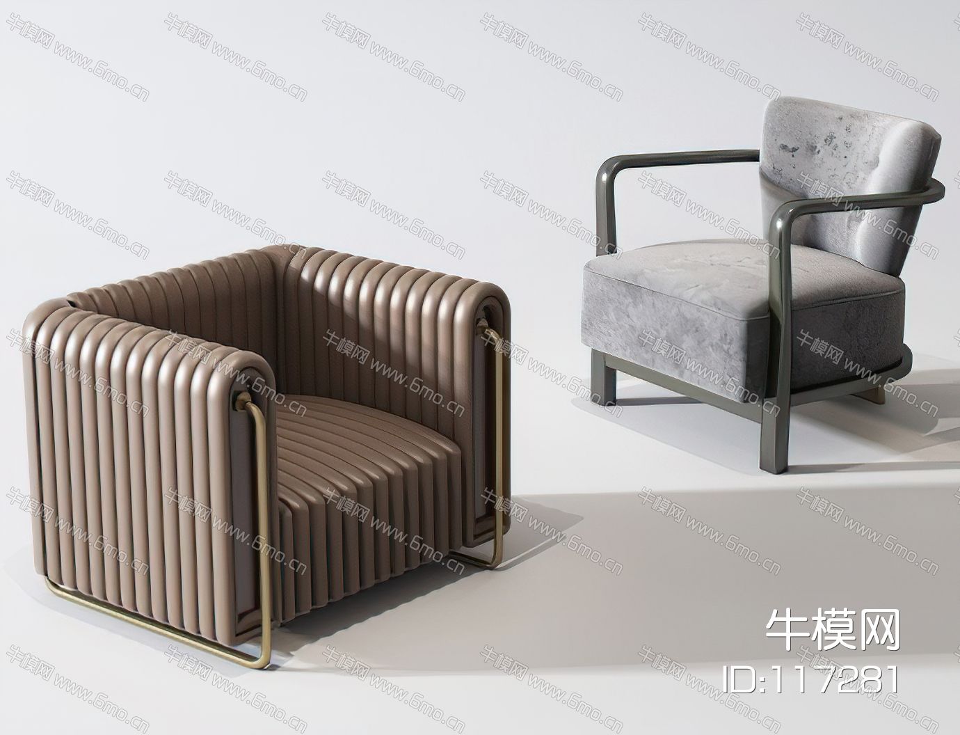 现代单人沙发休闲椅