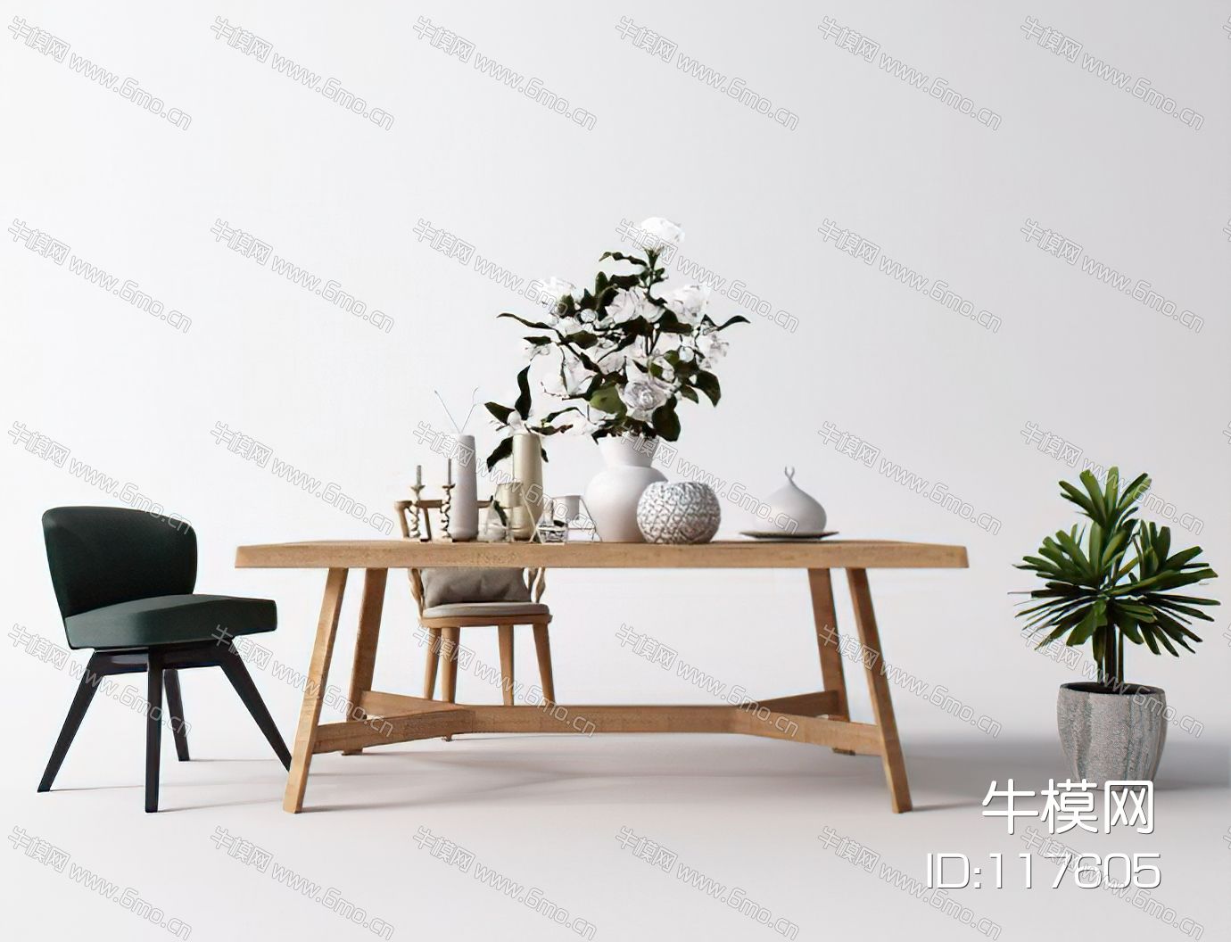现代休闲椅装饰品桌子