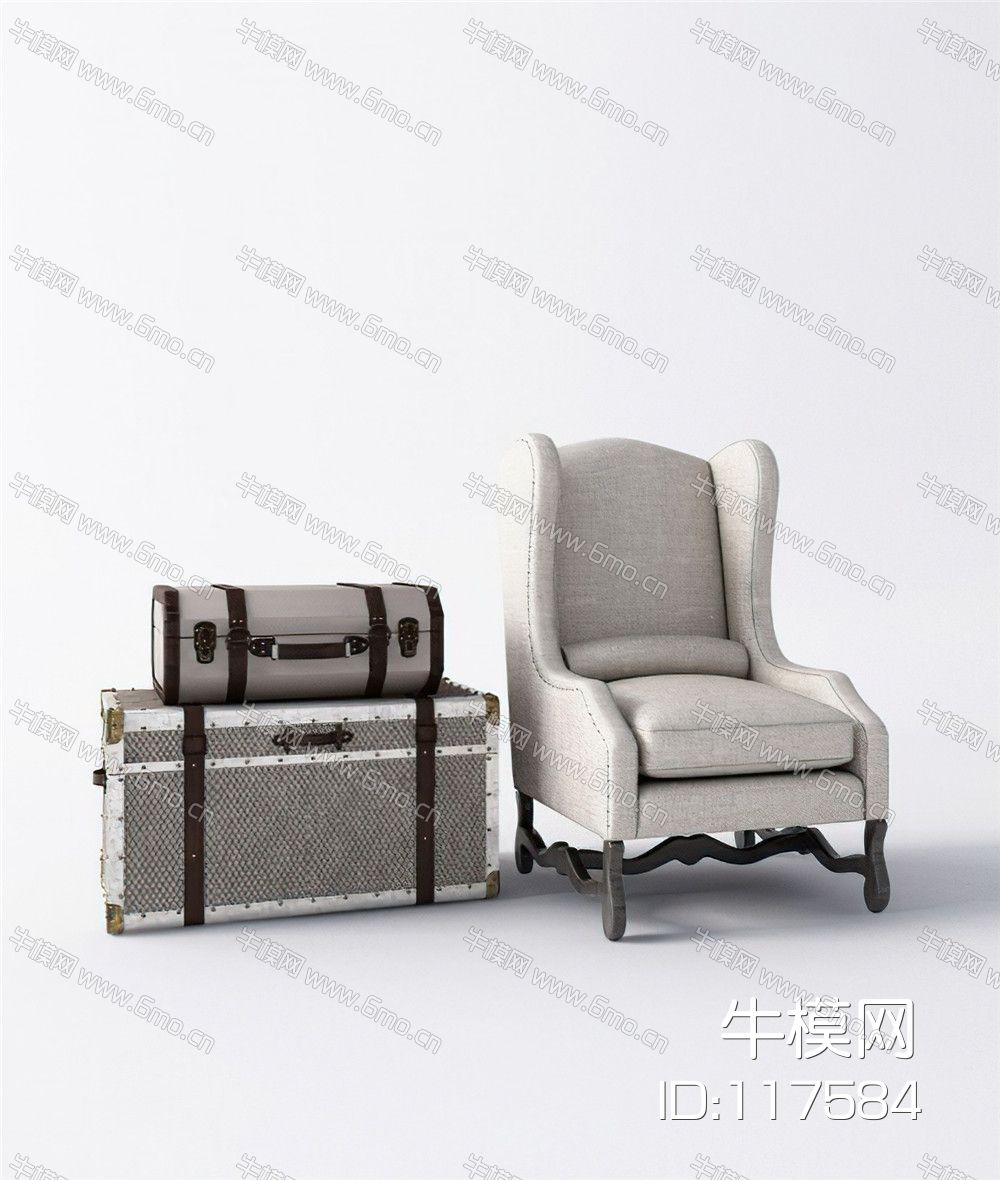 皮箱休闲椅