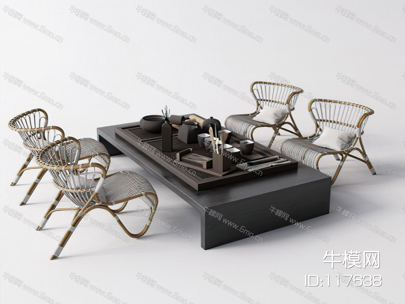 现代户外休闲椅茶桌茶具