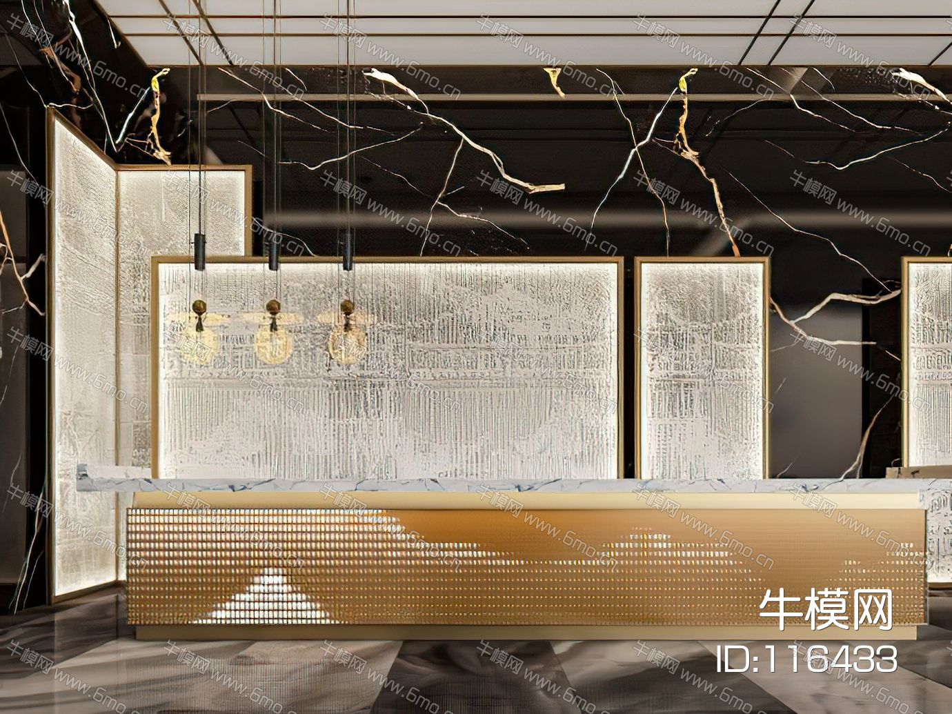 酒店大堂前台接待
