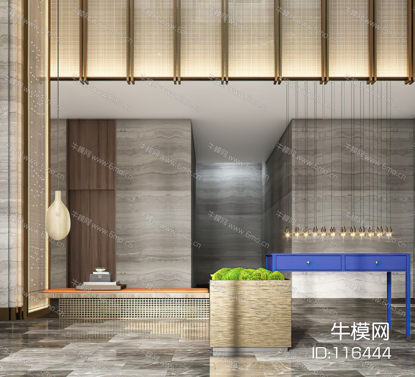 现代大堂吧装饰台