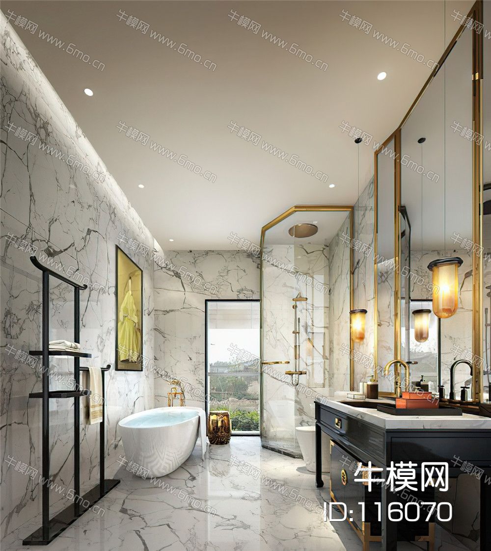 新中式酒店卫生间