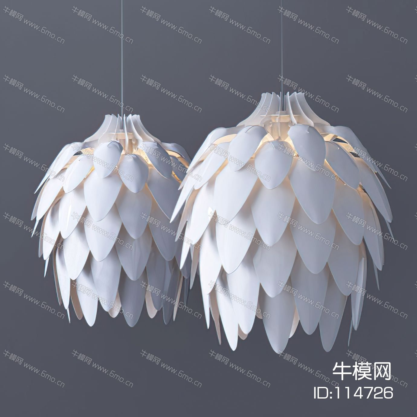 现代羽毛吊灯