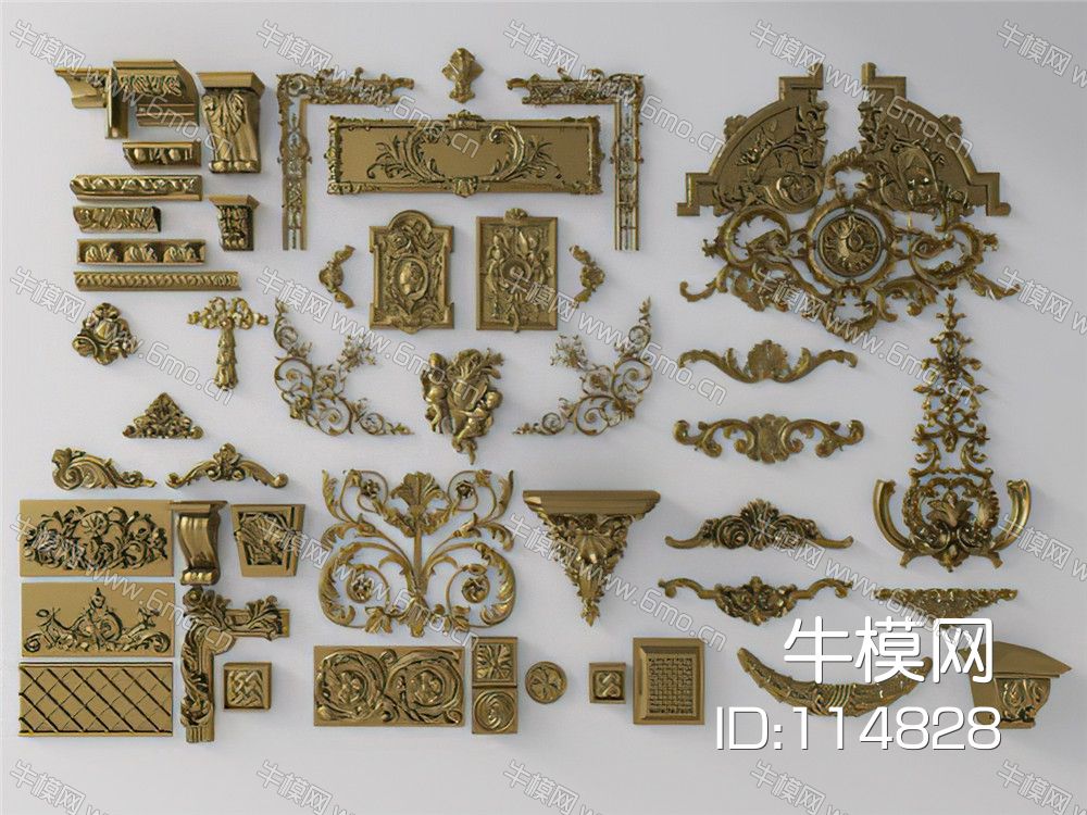 欧式构建雕花