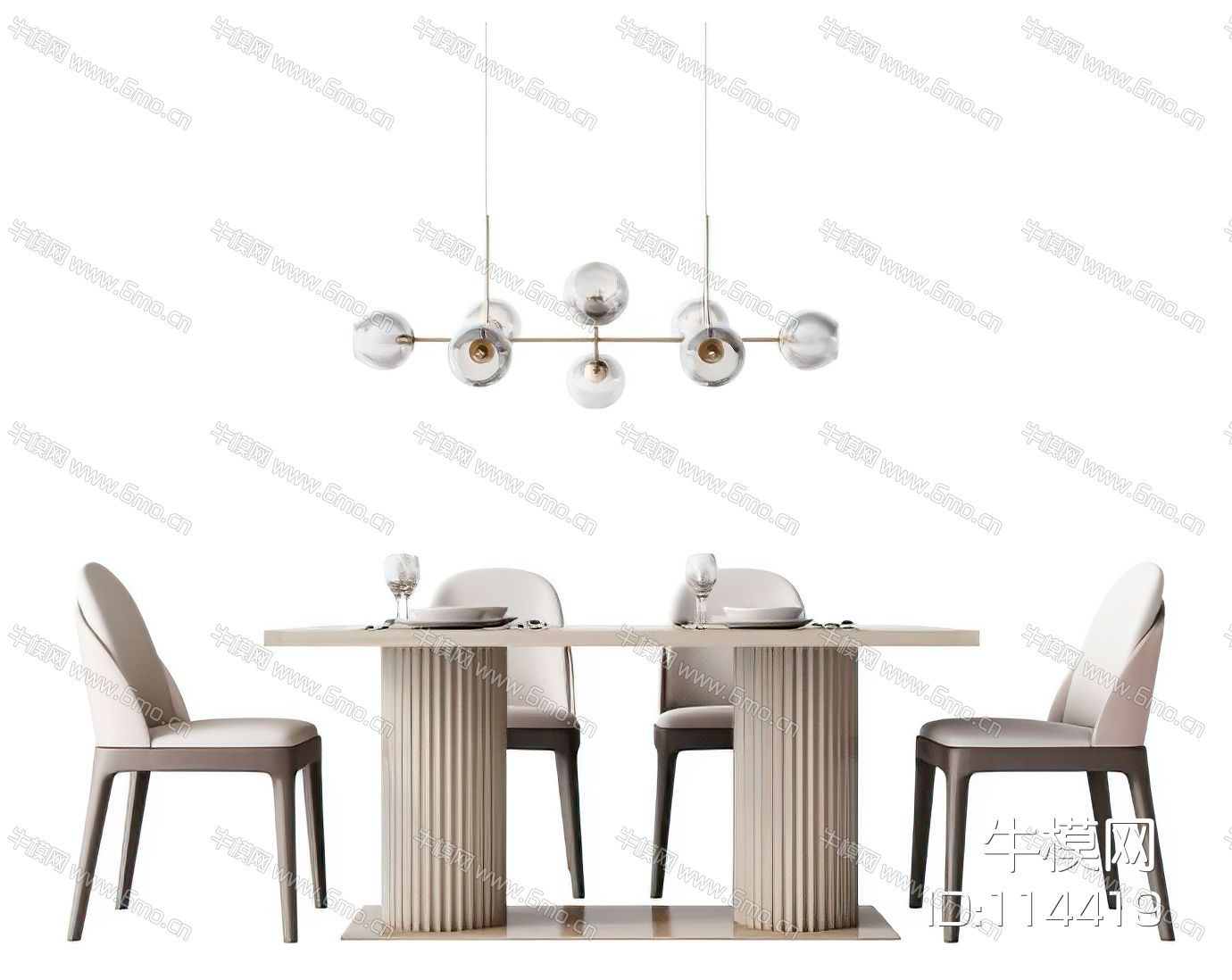 现代餐椅餐桌吊灯