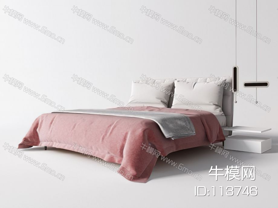现代双人床
