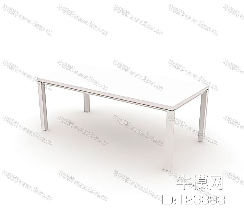 桌子_白模