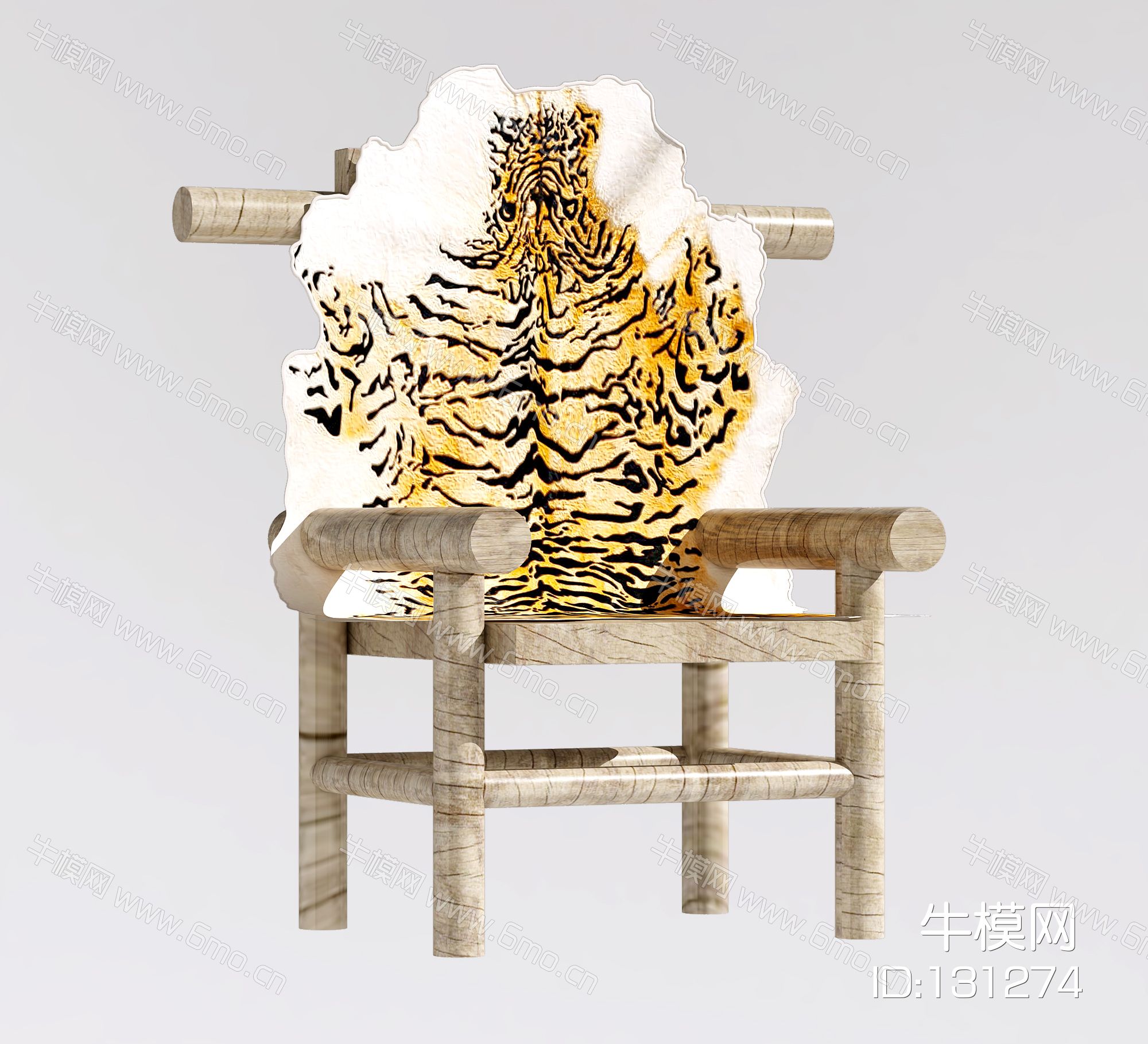 新中式单椅休闲椅