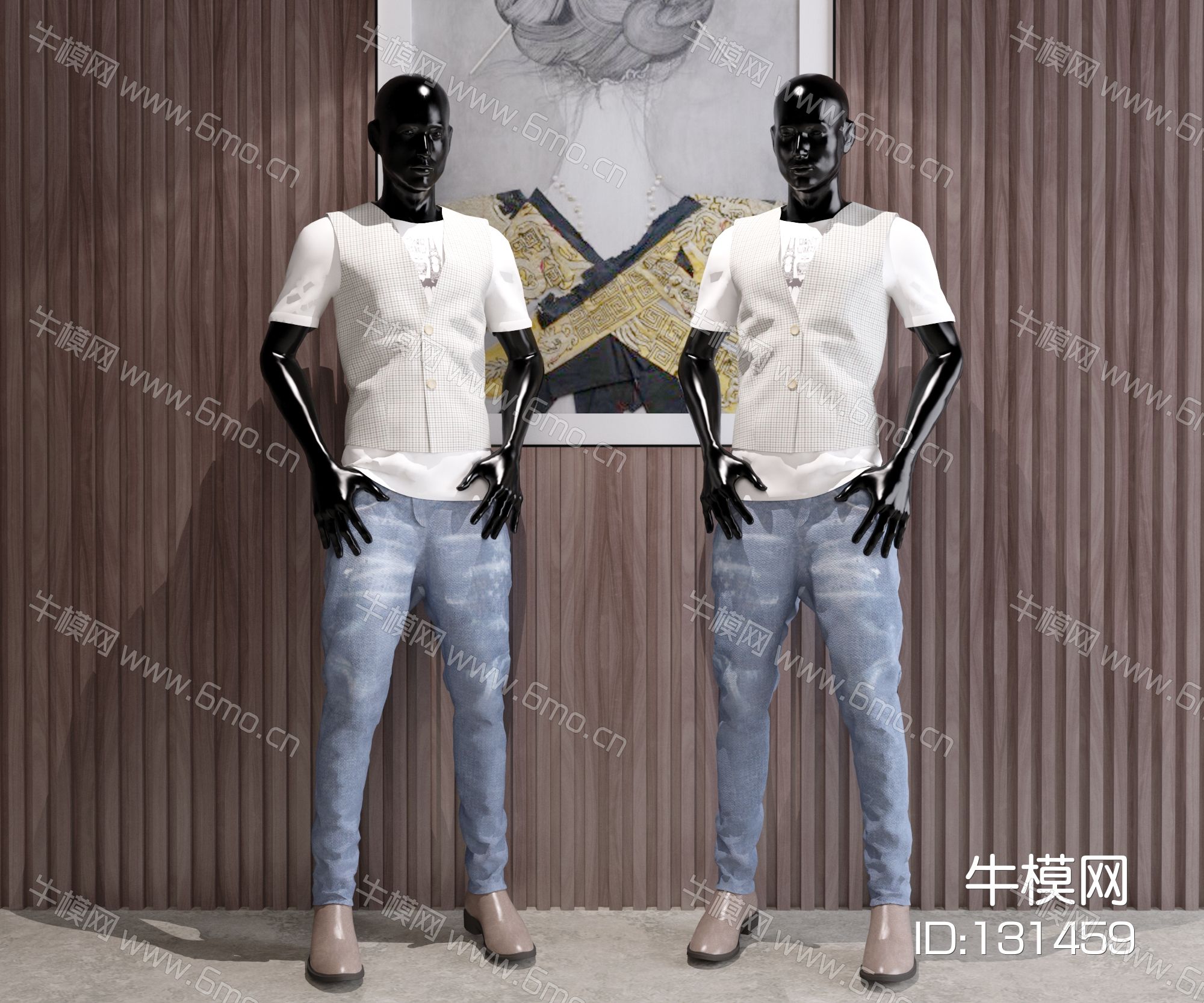 现代风格模特