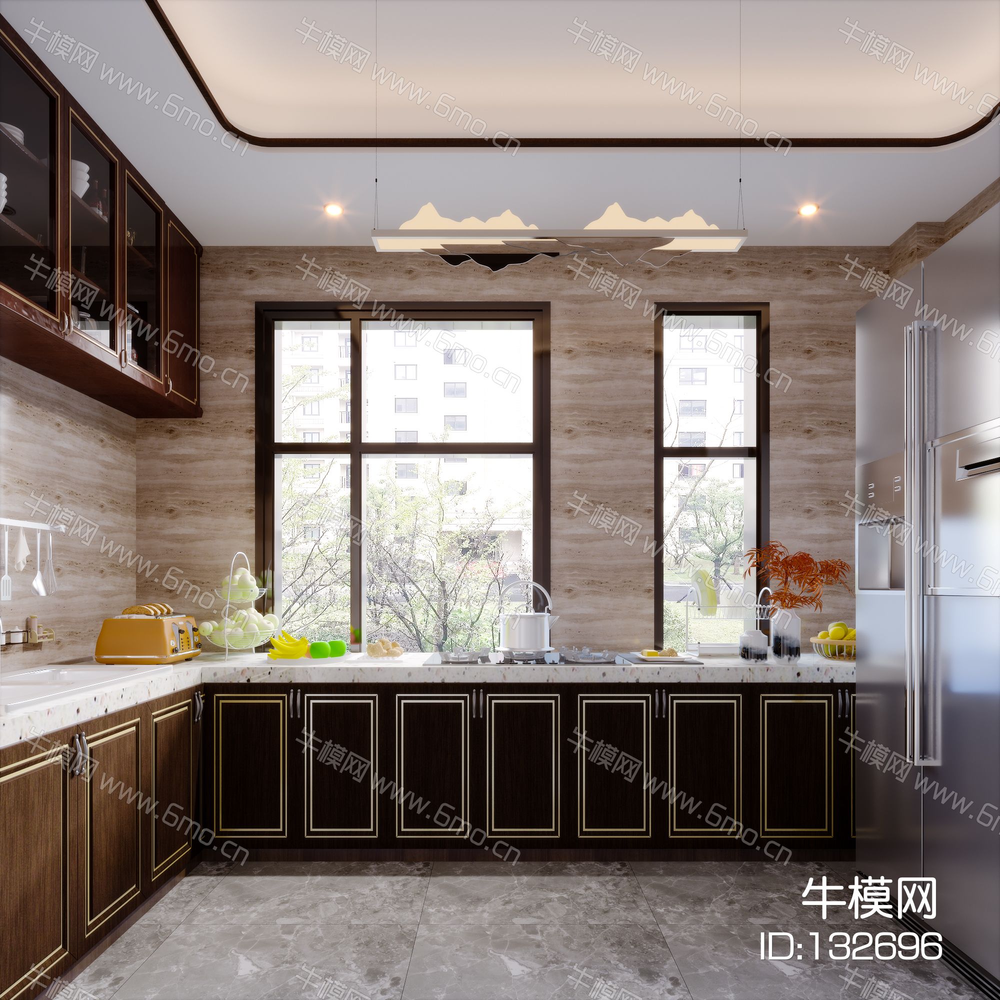 新中式现代简约轻奢风格厨房
